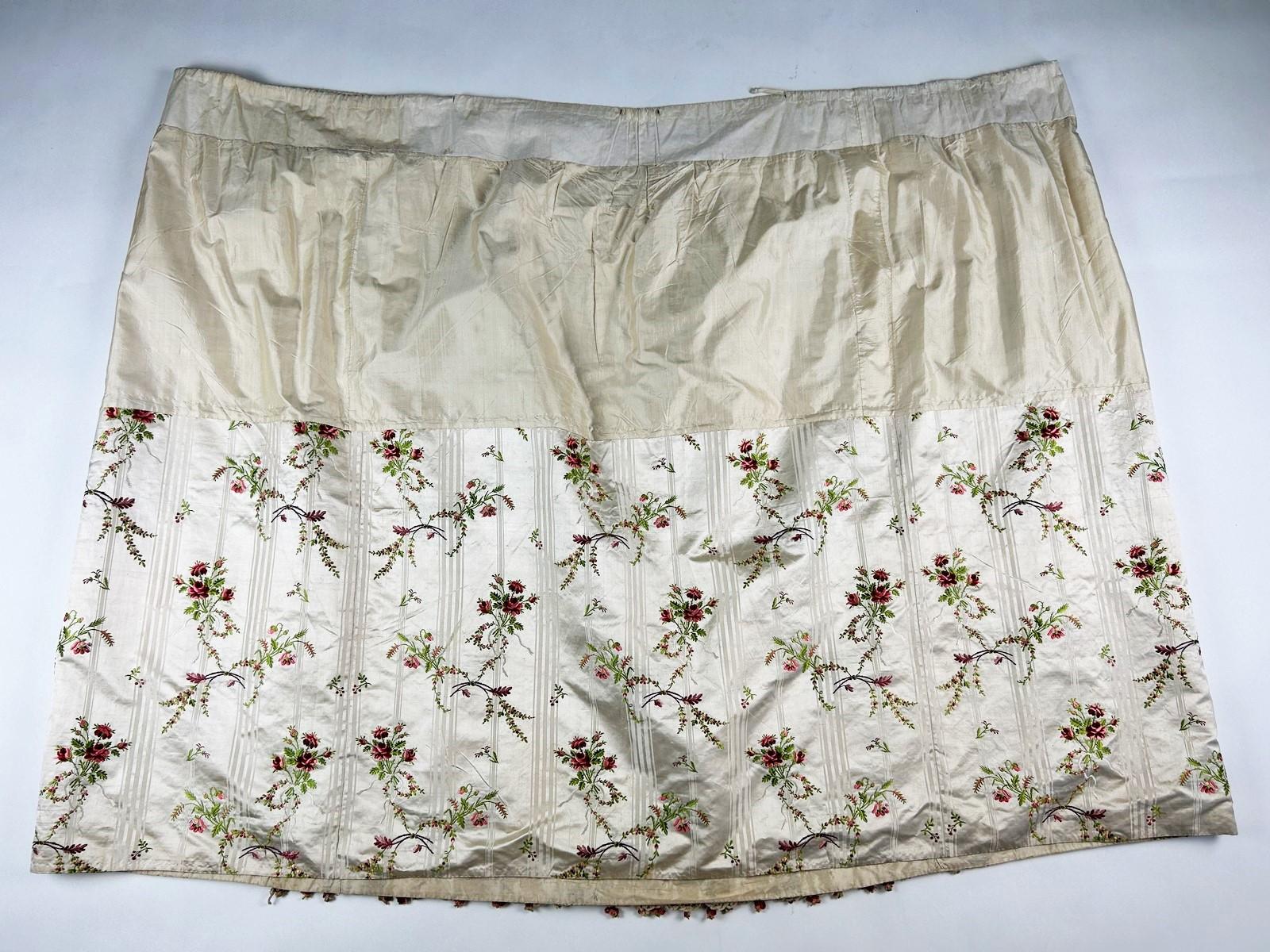 A brocaded pekin satin Sack-Back Dress - France Circa 1780 10
