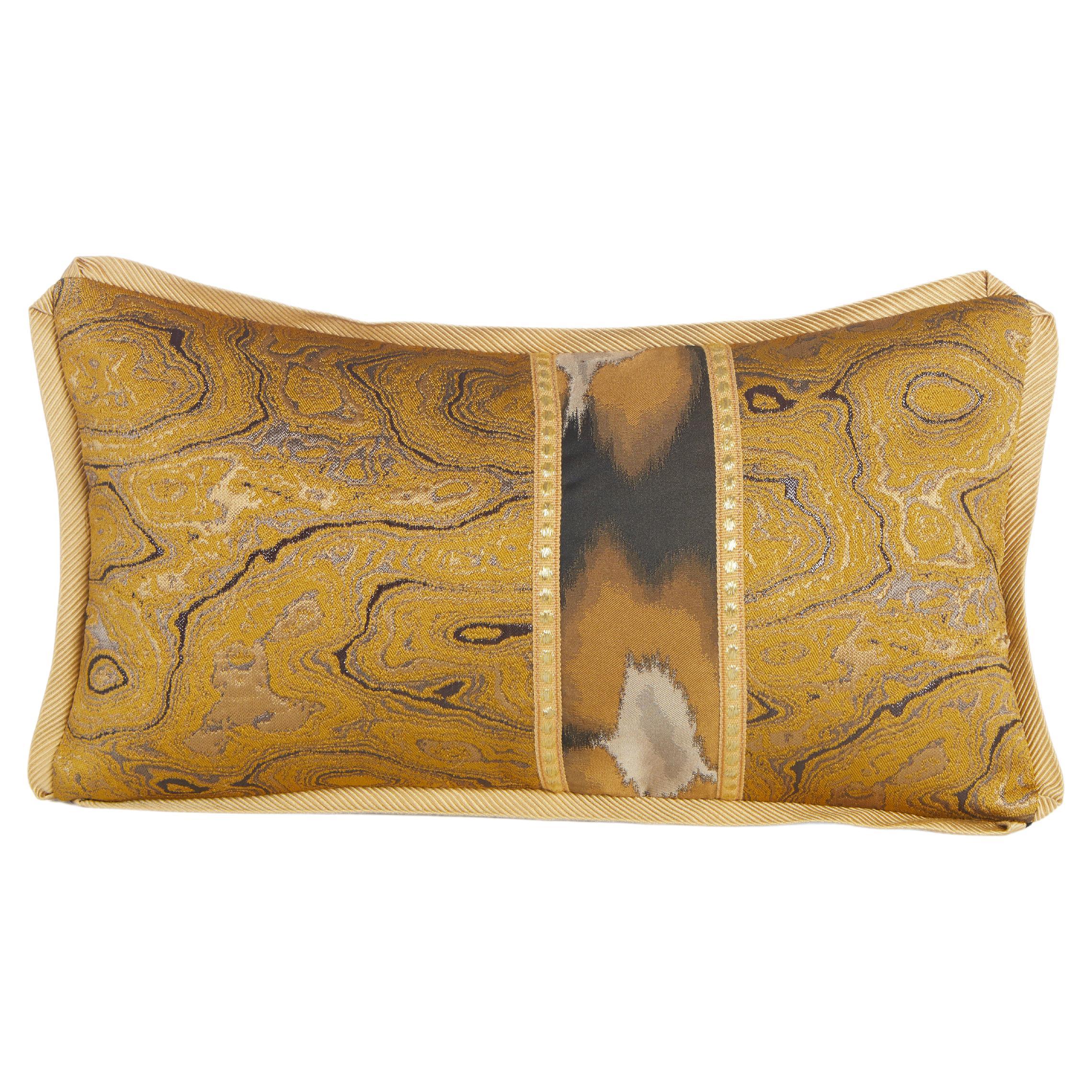 Brocaded Silk with Metallic Thread Dries Van Noten Fabric Cushion