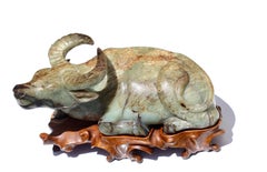 Bronze- und geschnitzte Figur eines Mädchens, um 1910