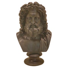 A Bronze Bust of Zeus, Circa 19th century