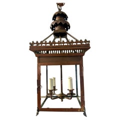 A Bronze English late 19th Century Lantern