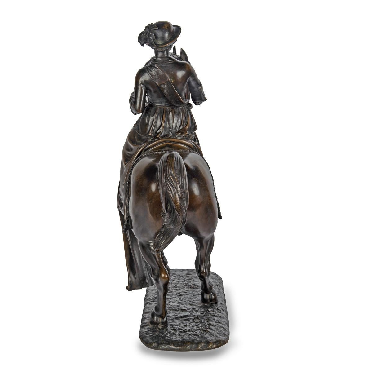 Riduzione in bronzo di una giovane regina Vittoria a cavallo dopo Thomas Thomas Thornycrof in vendita 5