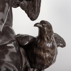 Reloj figurado de bronce de Deniere, París, hacia 1870