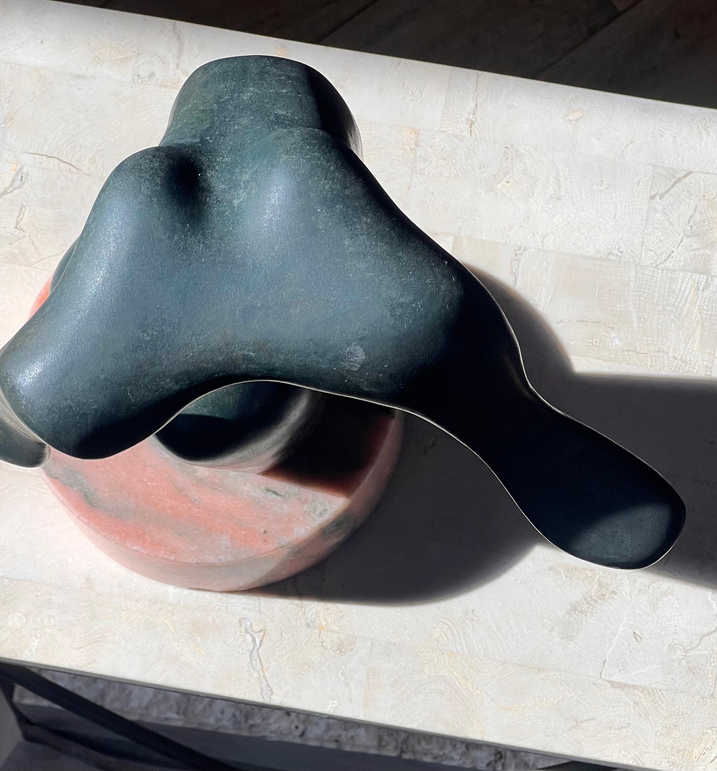 20th Century A bronze figurative sculpture after Henry Moore, signed, 20th century For Sale