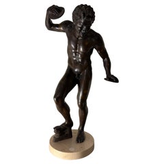 A Bronze Figure of a Faun Dancing with Clappers, 19th Century