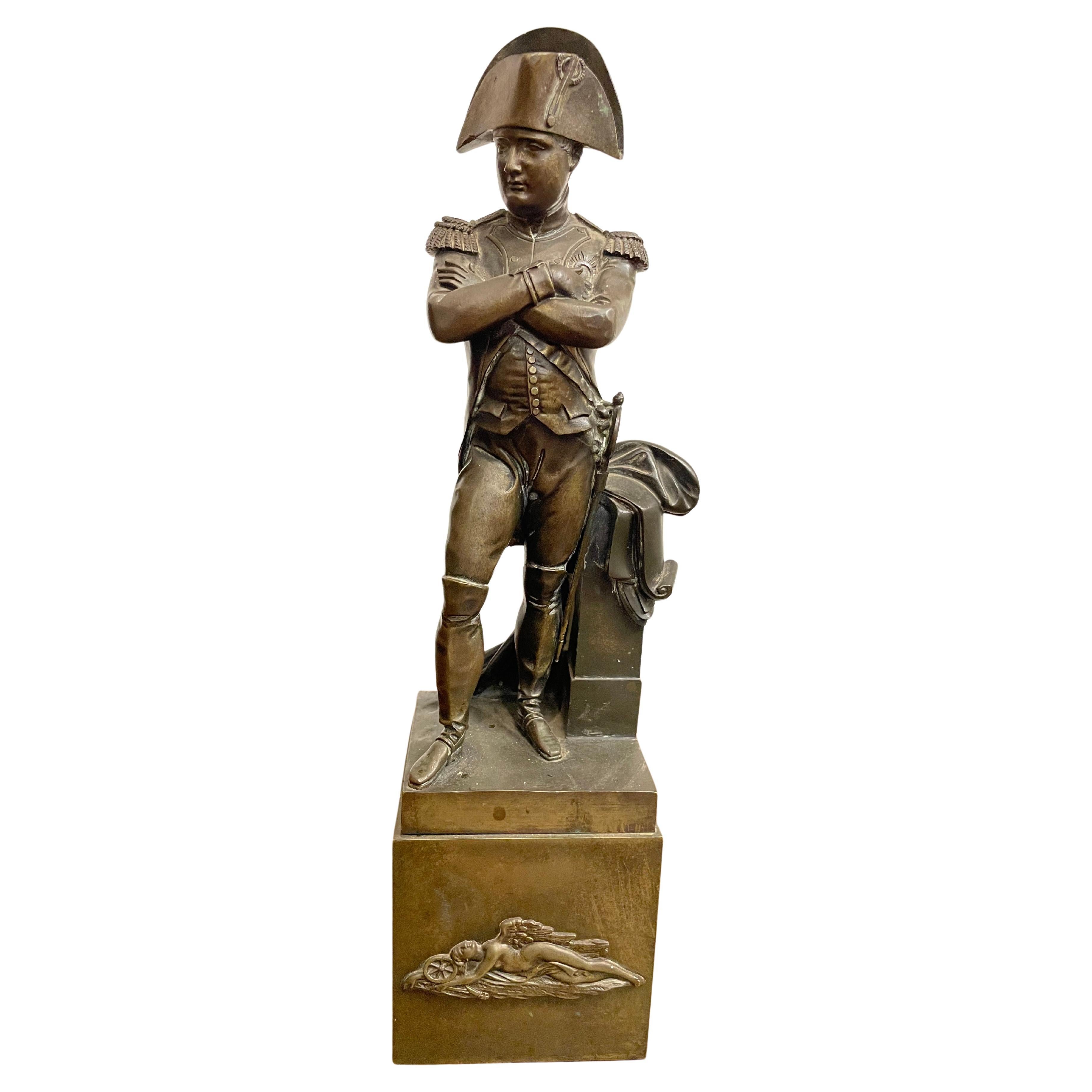 A Bronze Figure of Napoleon, 19th Century