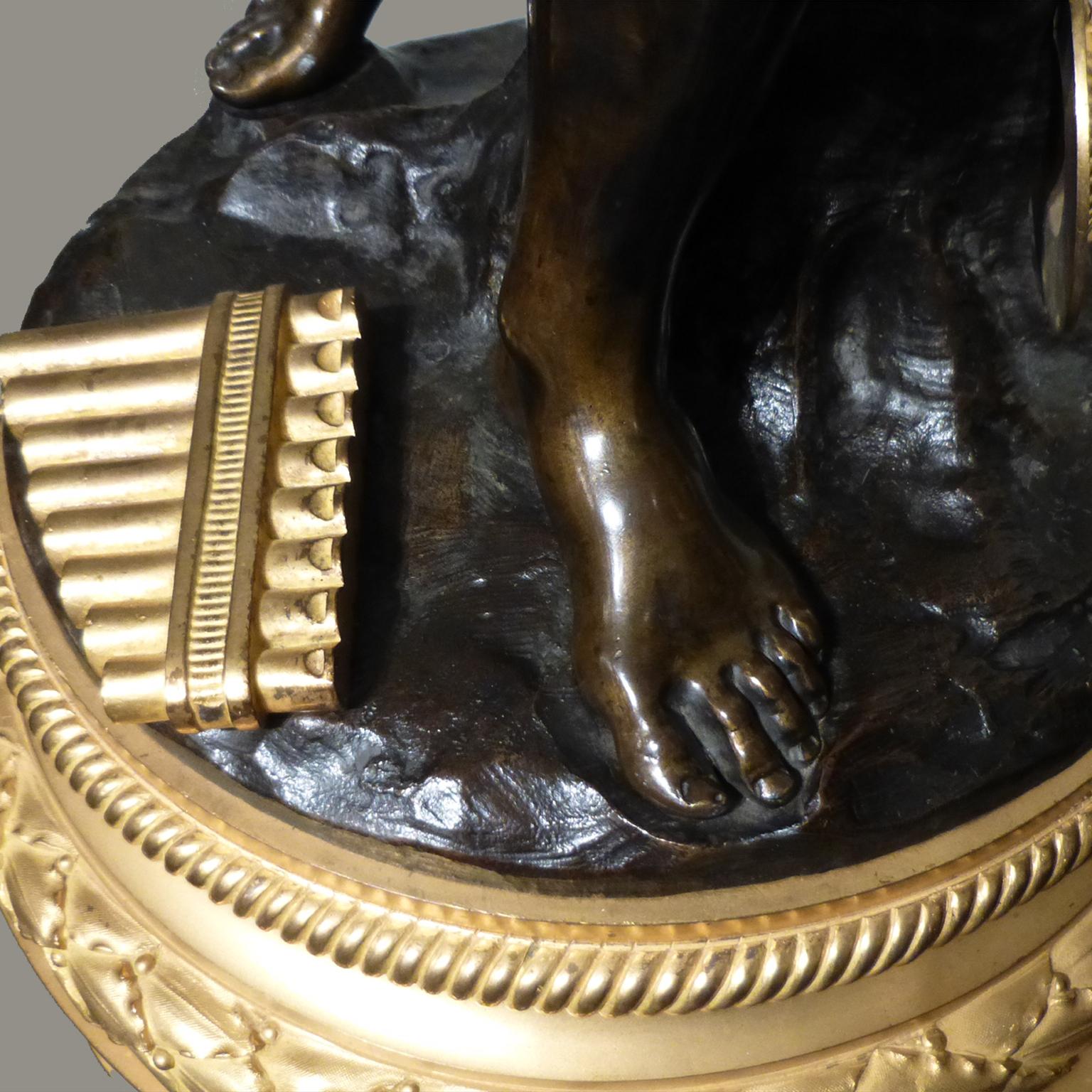 Candélabre sur pied en bronze d’après un modèle de Clodion, vers 1880 Bon état - En vente à Brighton, West Sussex