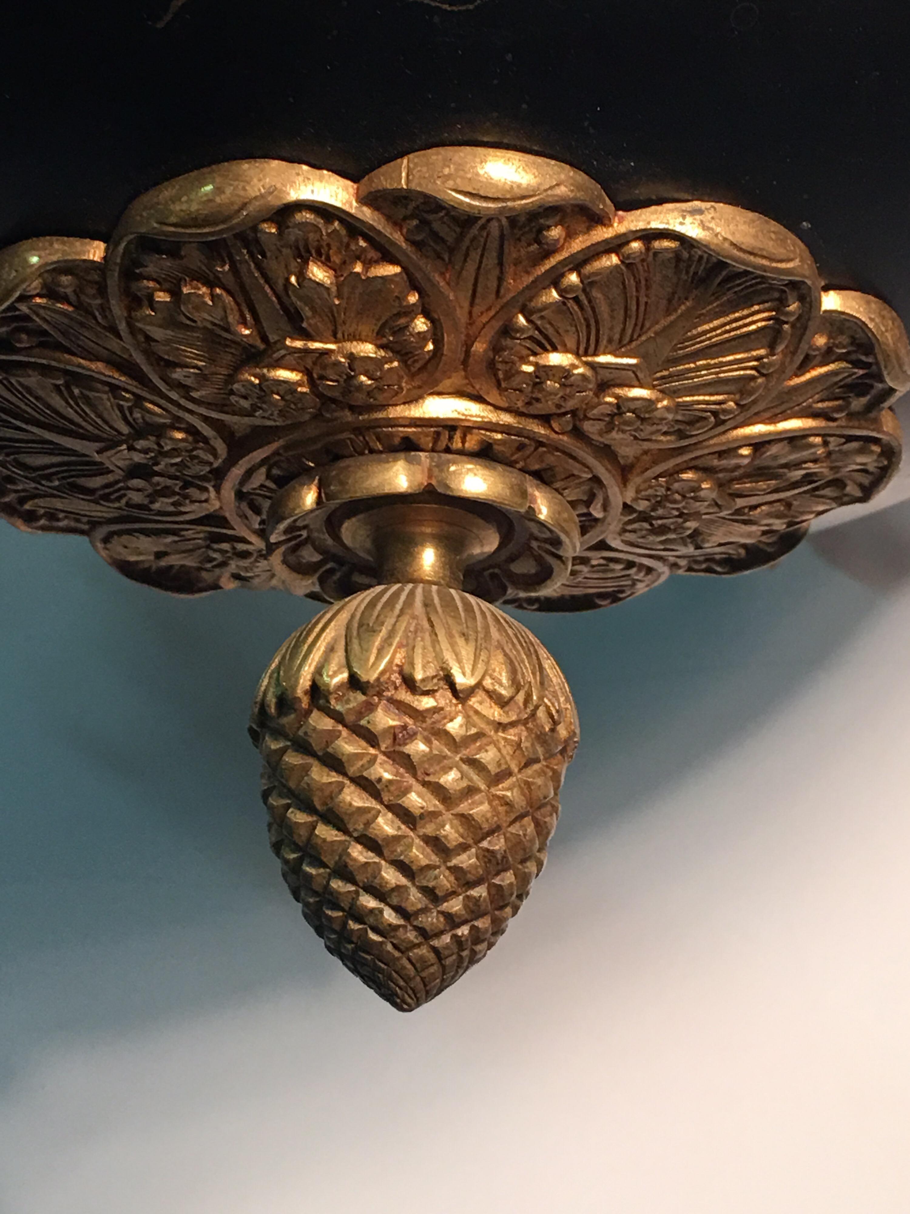 A Bronze French Empire Style Chandelier For Sale 6