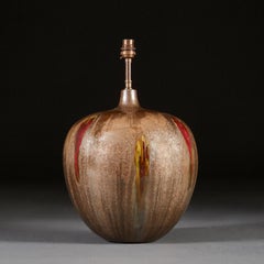 Bronze Glaze Art Pottery Lamp