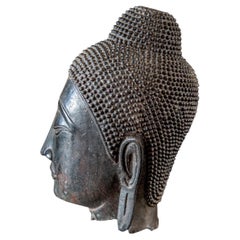 Cabeza de bronce de Buda Siglo XVIII, Tailandia