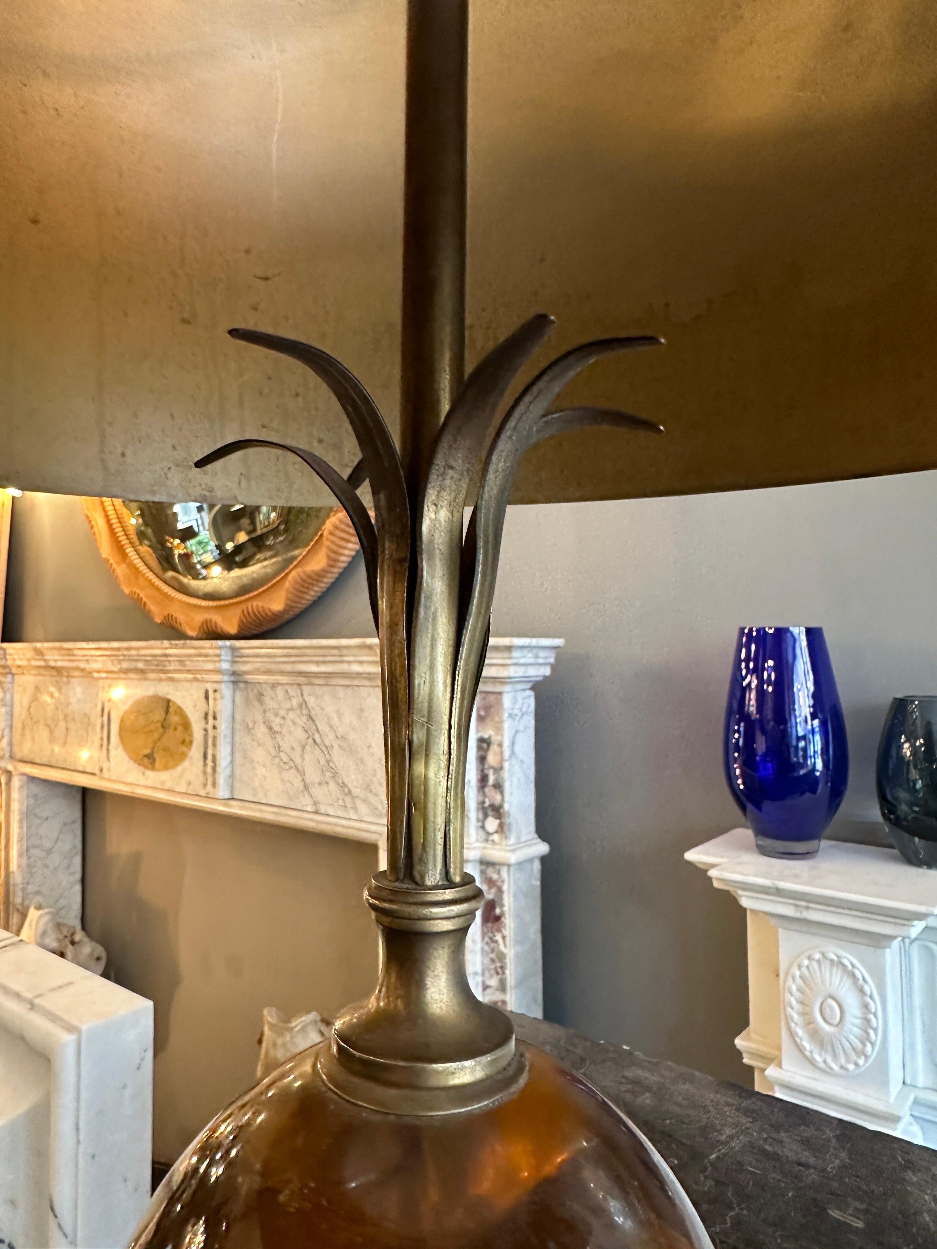 French A Bronze  Maison Charles Table Lamp Model 'Fractal' For Sale