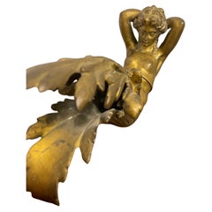 A Bronze Mermaid Figural Bracket, 19th Century