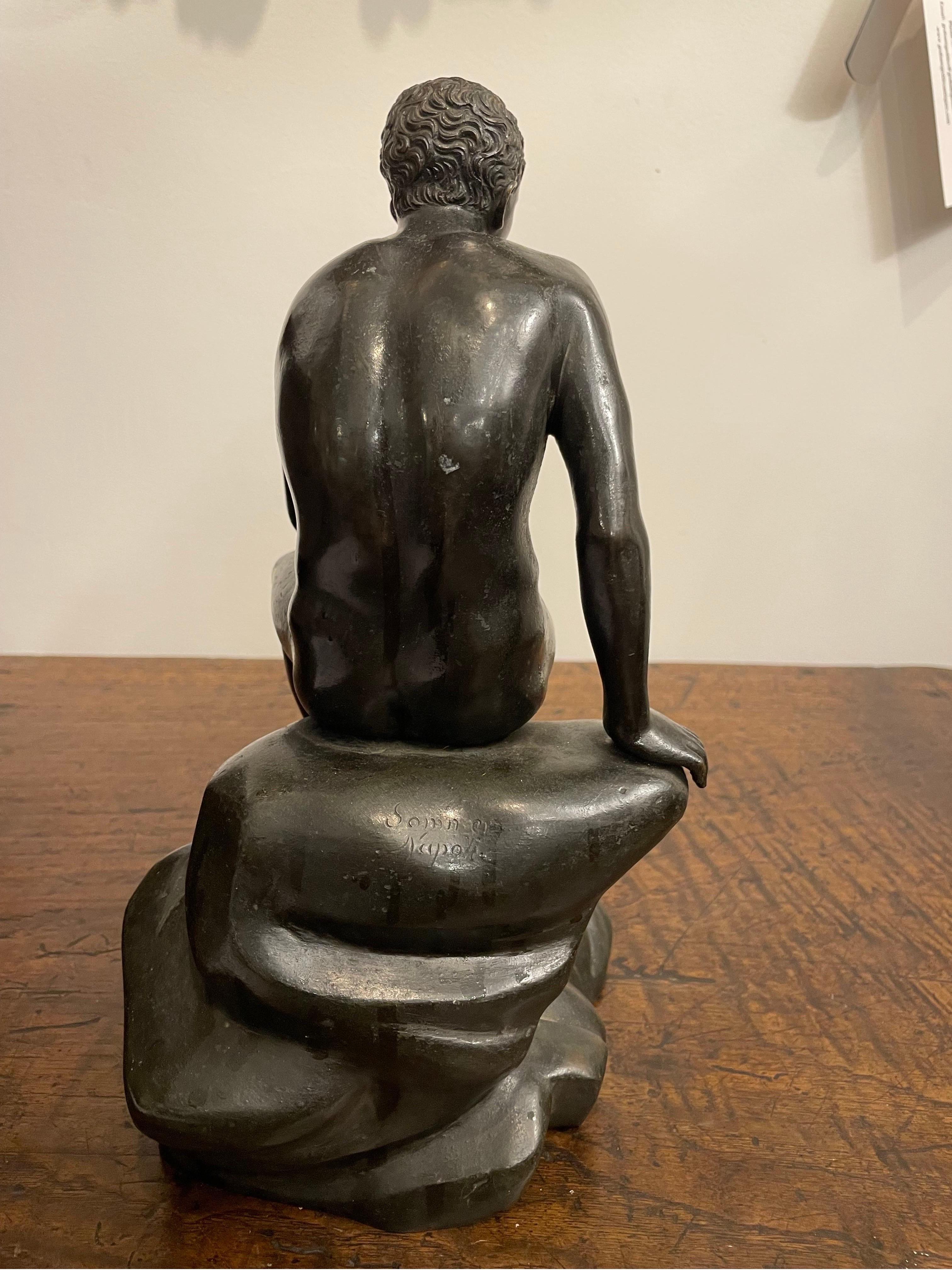 Greco classico Bronzo di Ermes seduto, XIX secolo in vendita