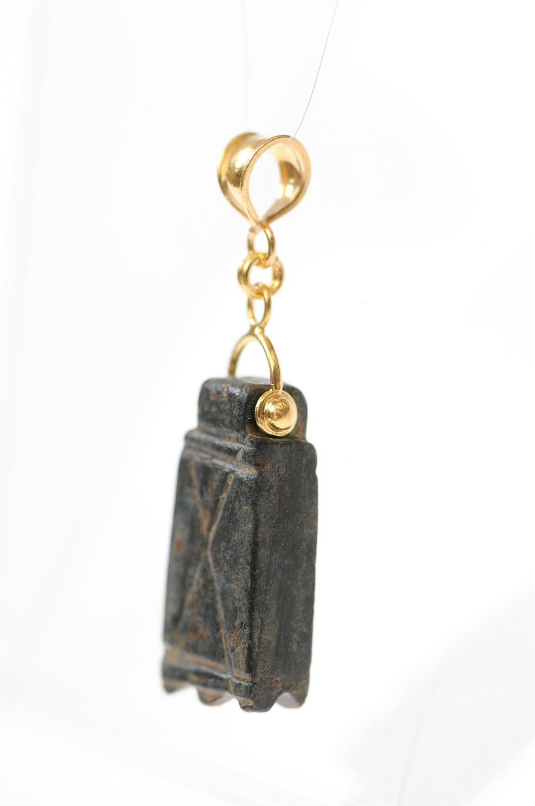 A Bronze Roman Pendant w/ 21K trim For Sale 5