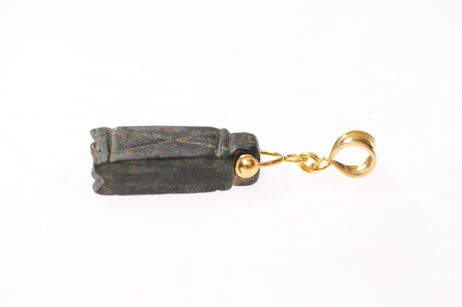 A Bronze Roman Pendant w/ 21K trim For Sale 8