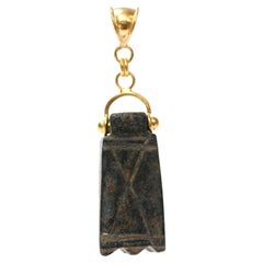 A Bronze Roman Pendant w/ 21K trim