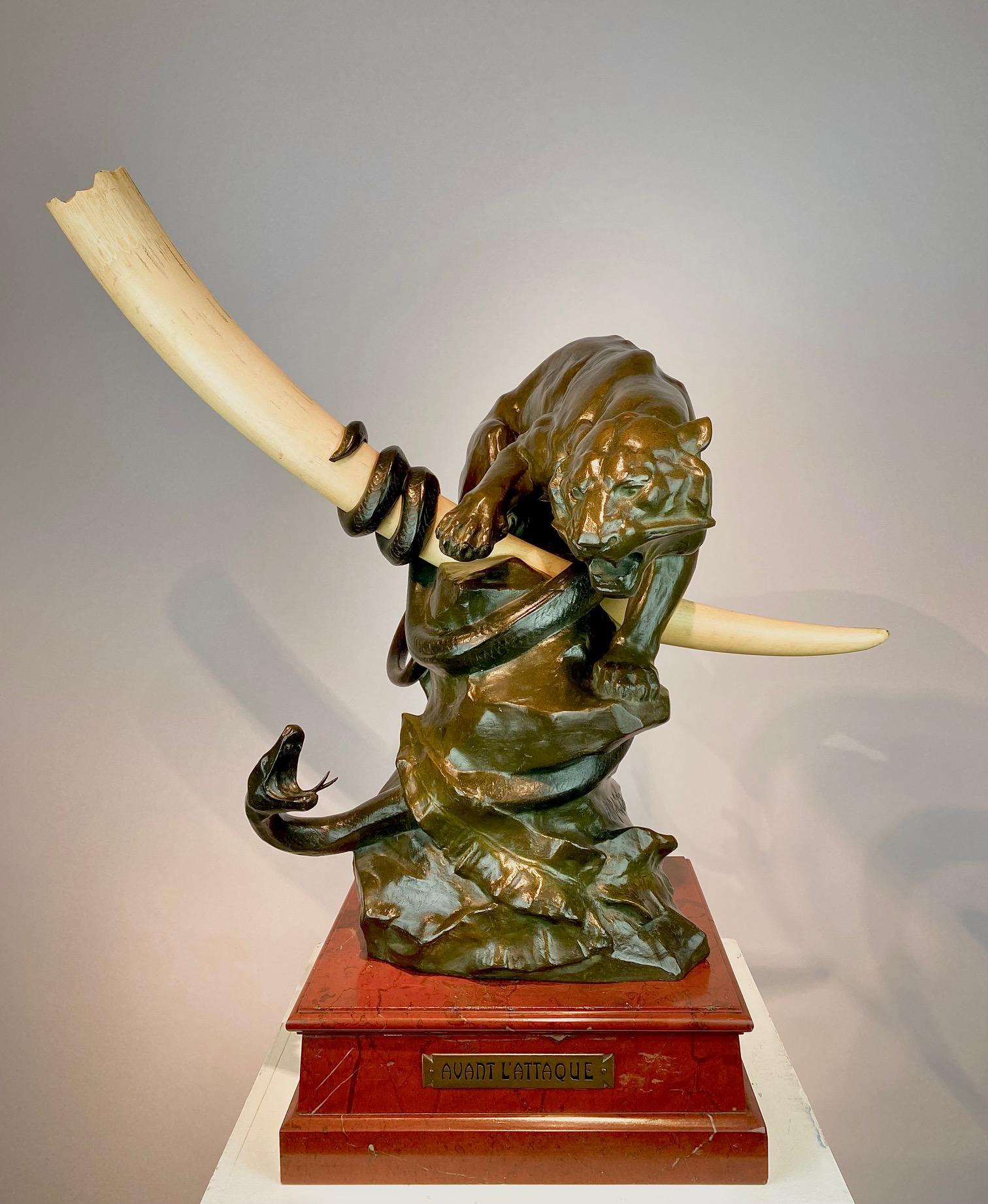 A  scultura in bronzo di Alfons Lambert Baggen (1862-1937). in vendita 6