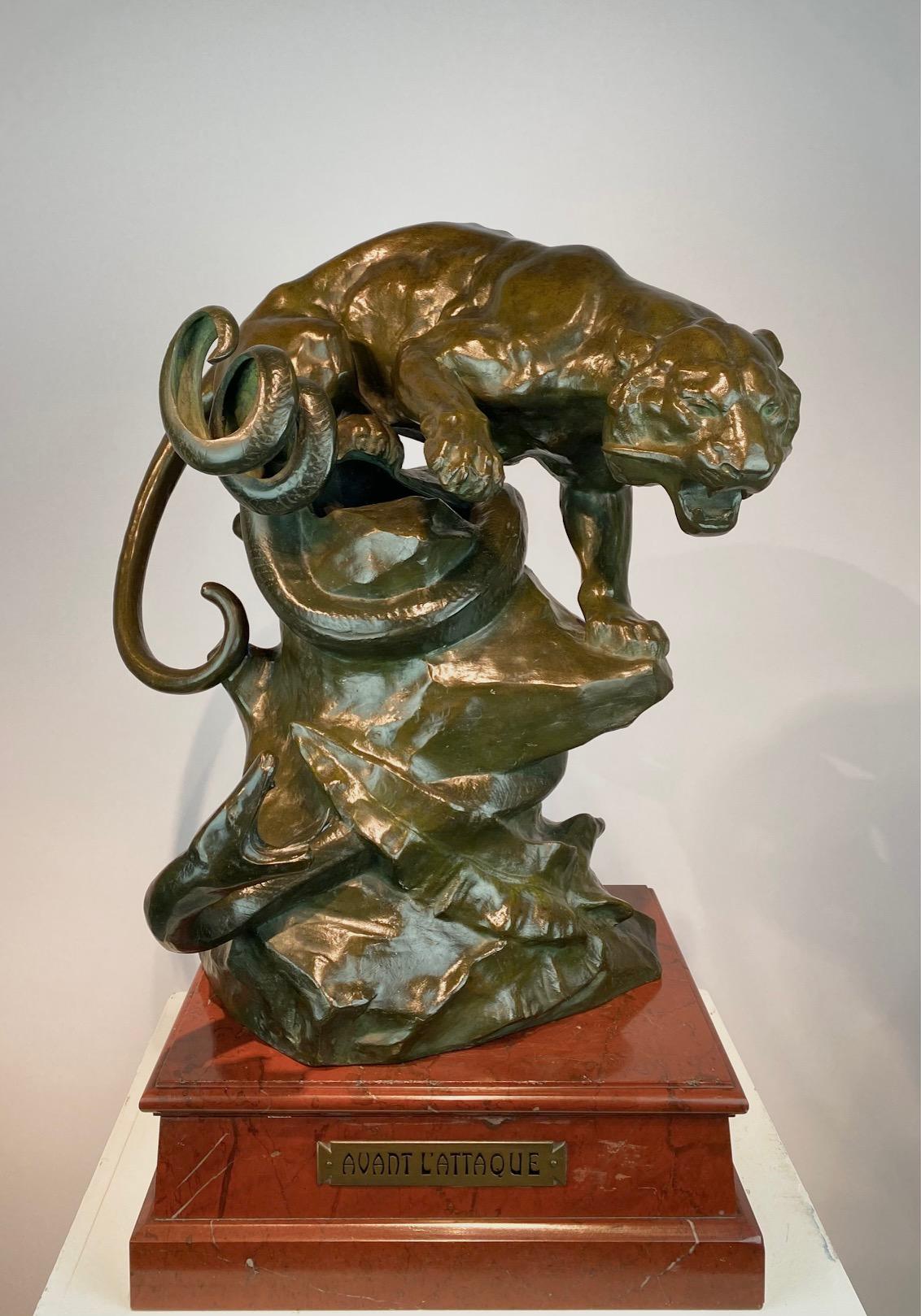 A  scultura in bronzo di Alfons Lambert Baggen (1862-1937). in vendita 7