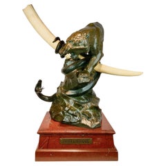 A  bronze sculpture by Alfons Lambert Baggen (1862-1937 ).