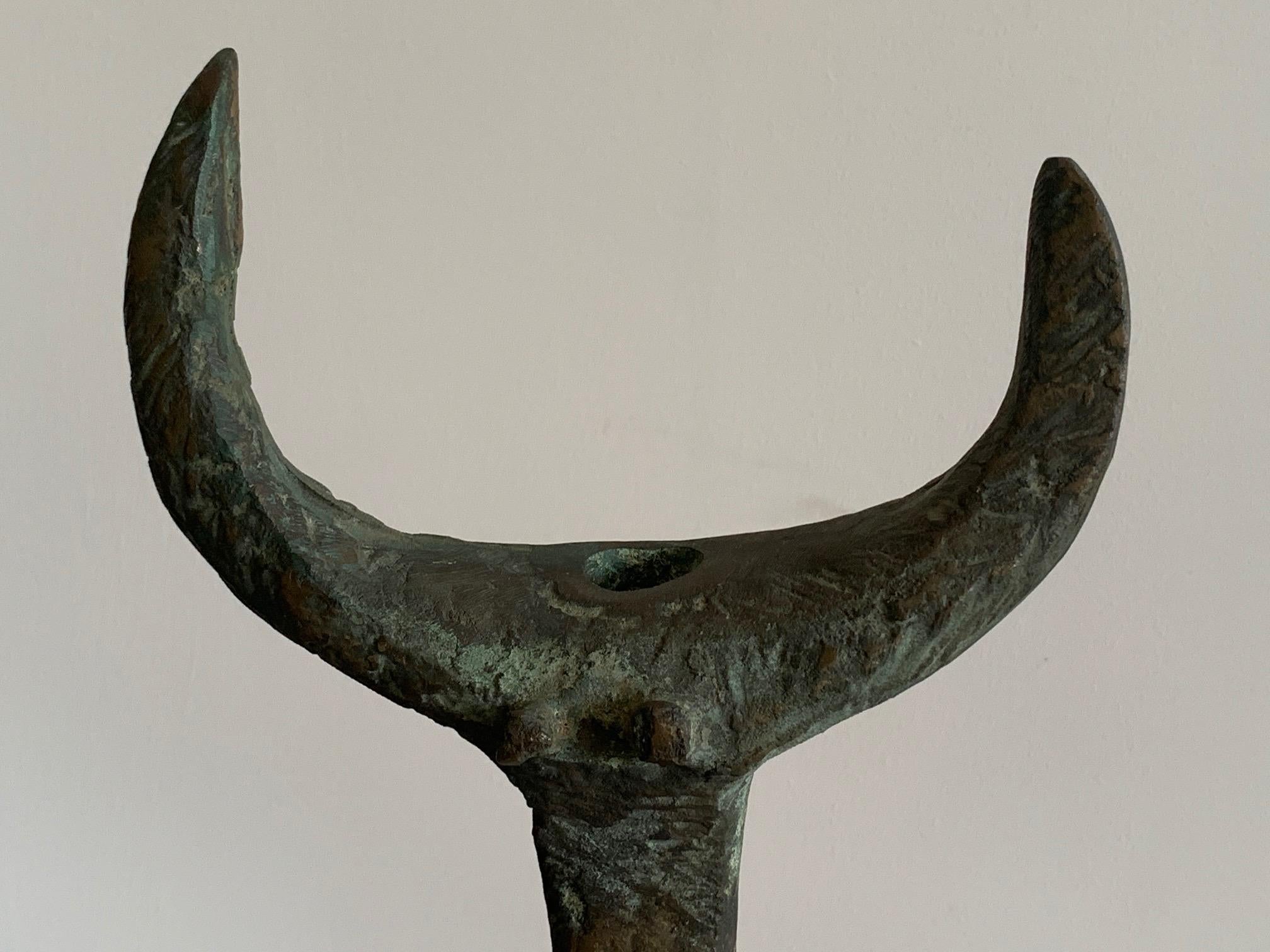 Modern Bronze Sculpture by Pietro Cascella For Sale