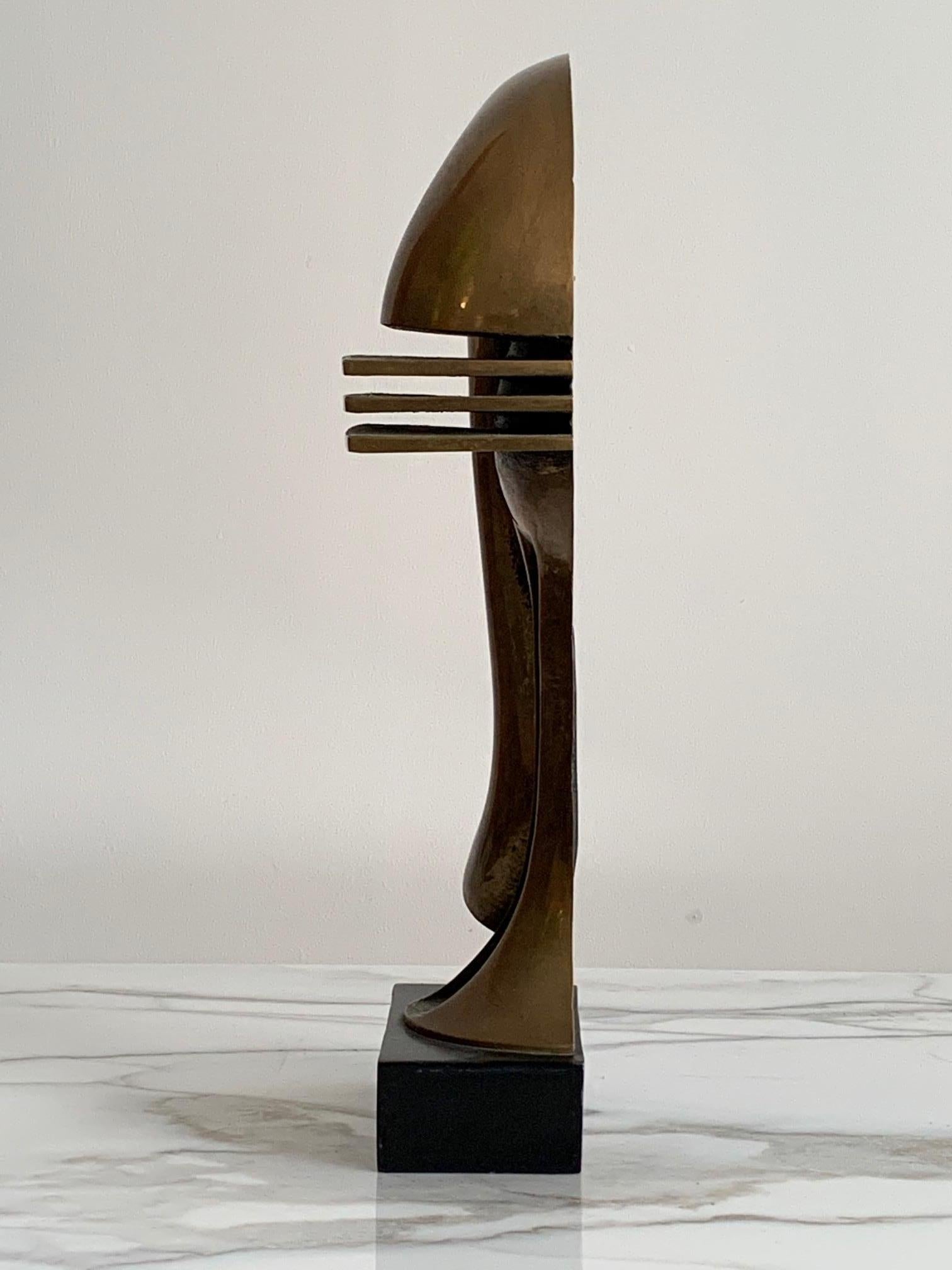 Modern Bronze Sculpture by Rodger Mack, circa 1970s