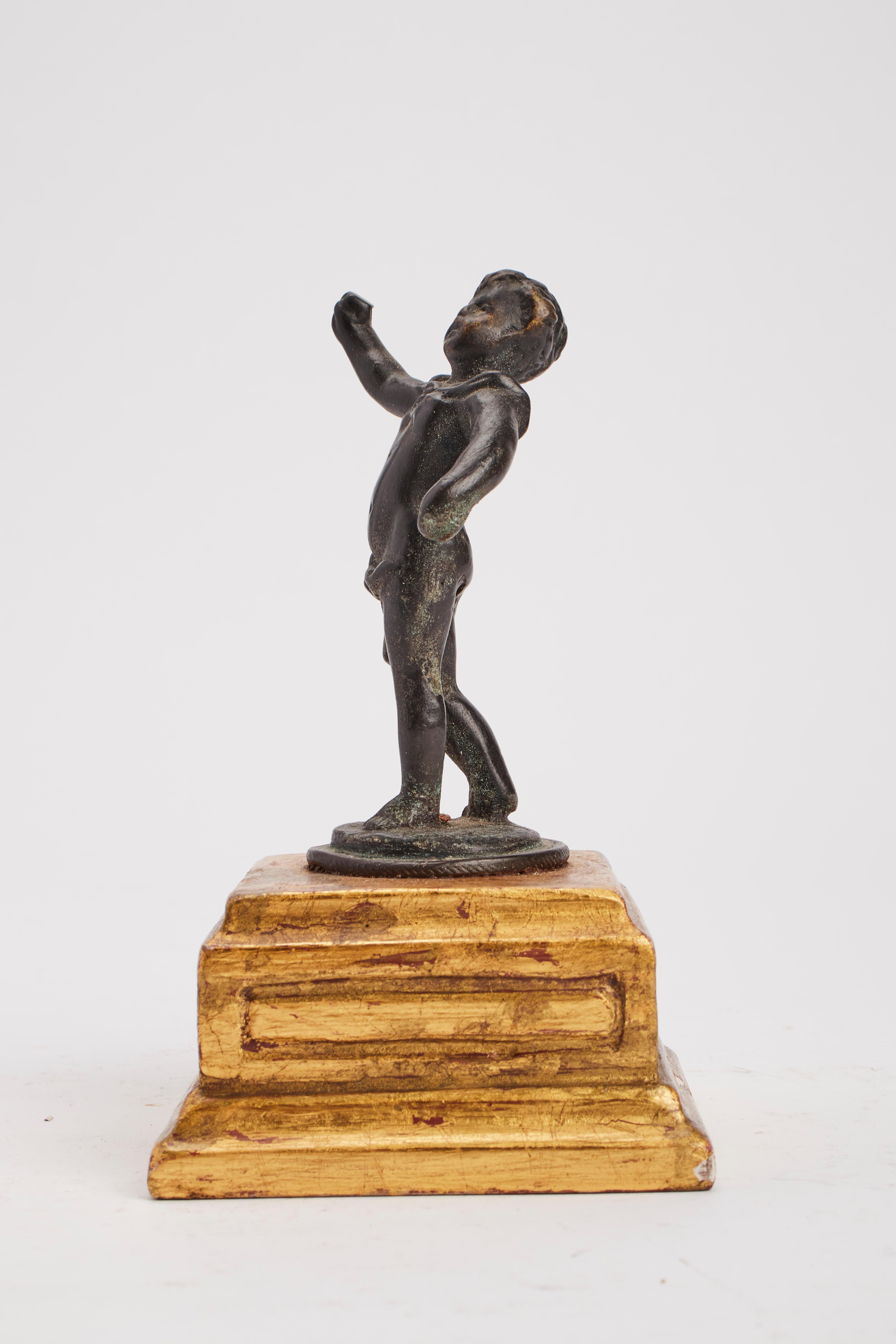 Italian A bronze sculpture depicting a putto, Italy 1870. For Sale