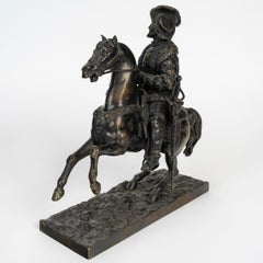 A Bronze Sculpture of François I, King of France, 19th Century.