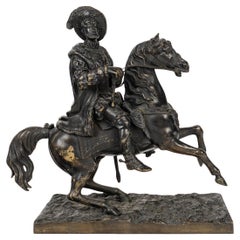 A Bronze Sculpture of François I, King of France, 19th Century.