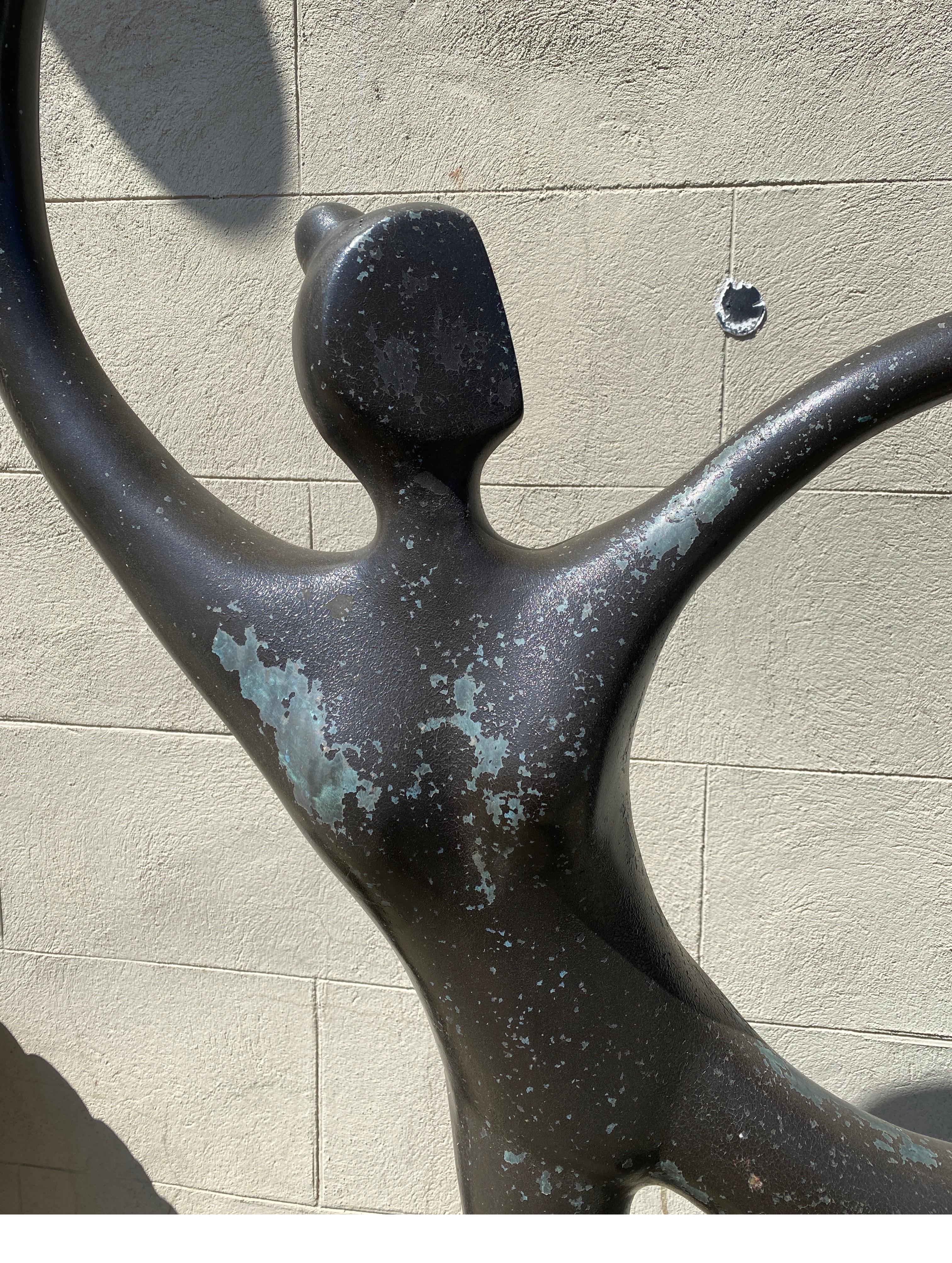 Post-Modern Bronze Sculpture Titled Bailarines by Jose Almanzor 1962-2015