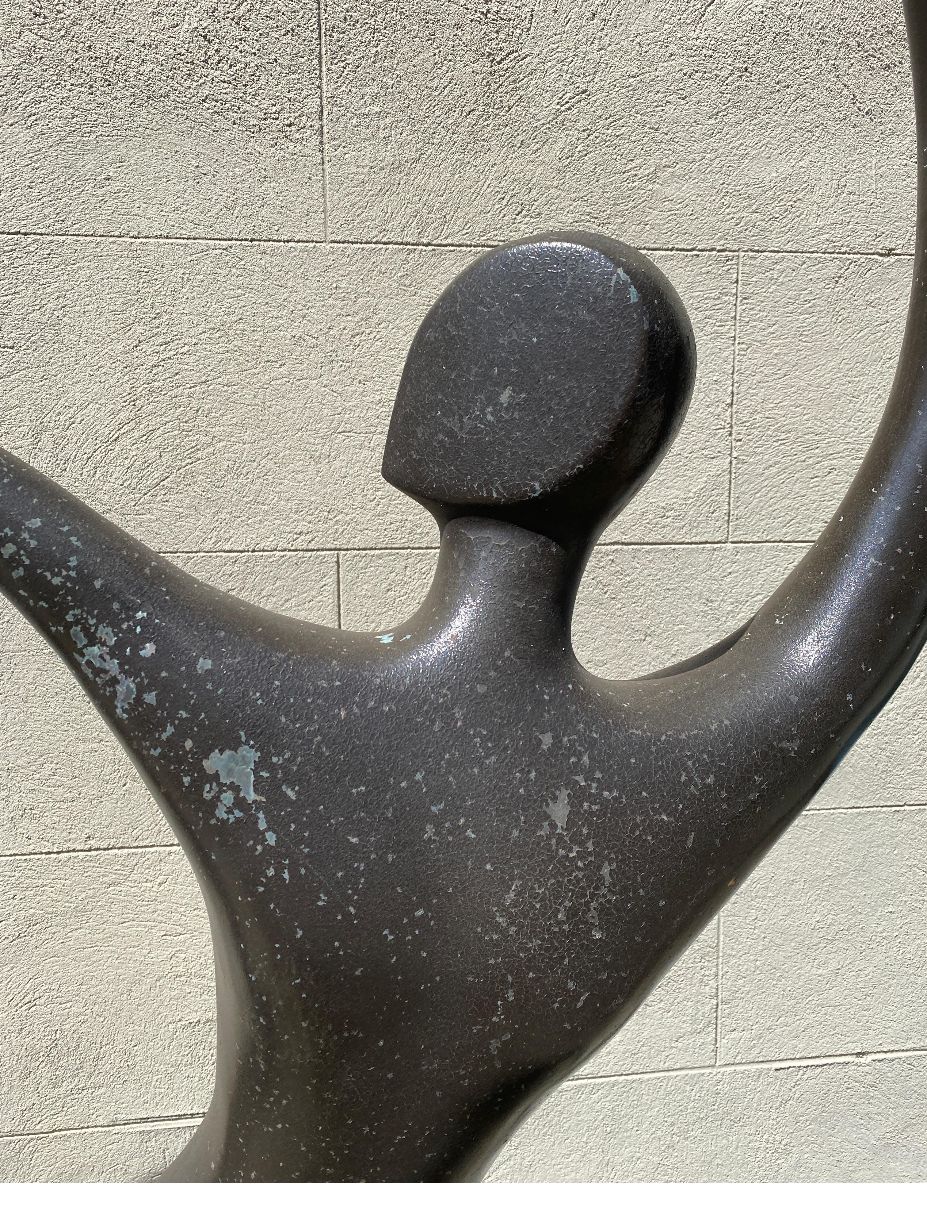 South American Bronze Sculpture Titled Bailarines by Jose Almanzor 1962-2015
