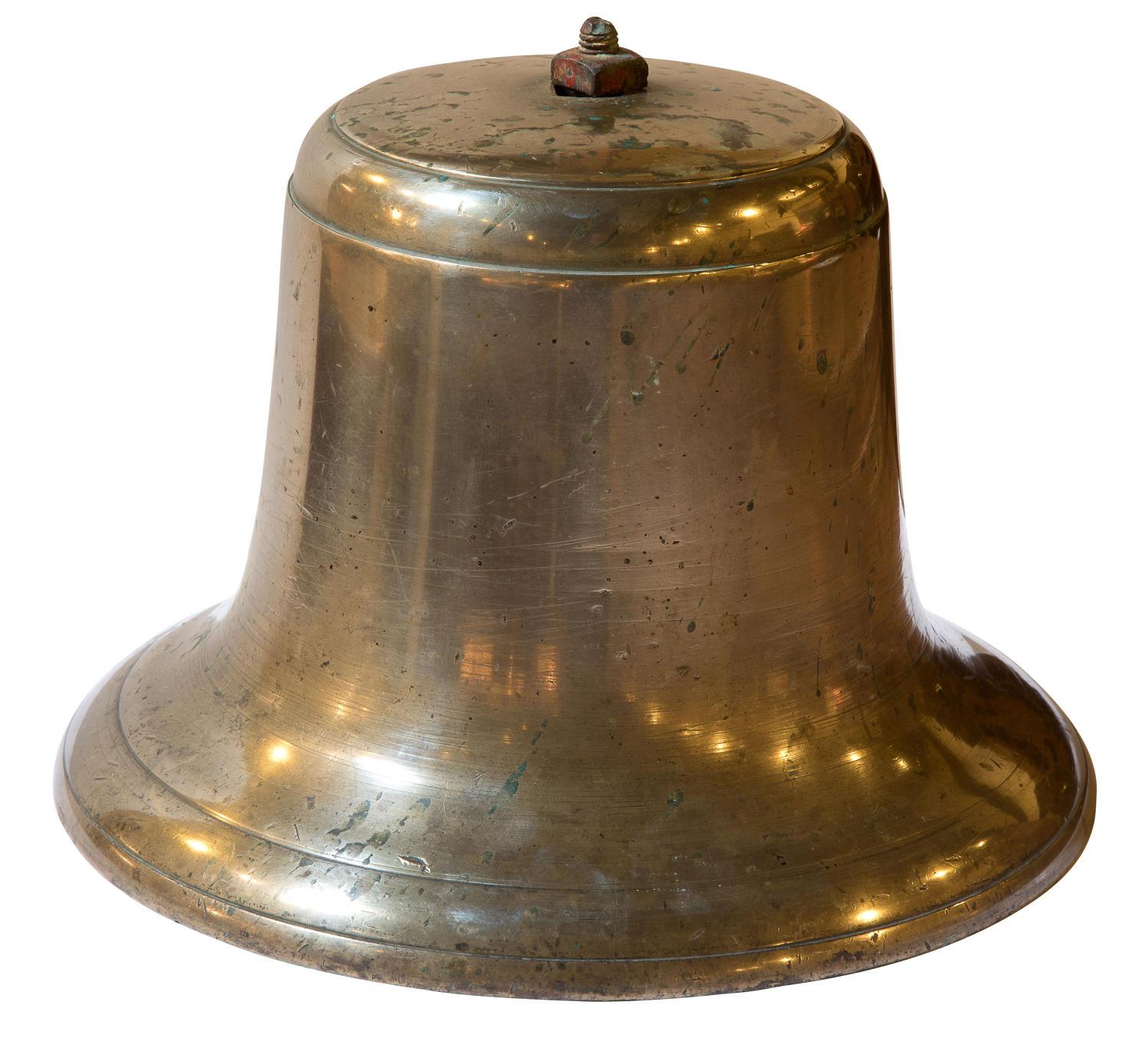 A bronze ships bell from HMS Monarch 1878. A wonderful piece of memorabilia from a historic battleship.