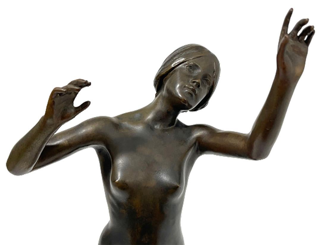 French Bronze Statue by Charles Louchet, France, '1854-1936' For Sale