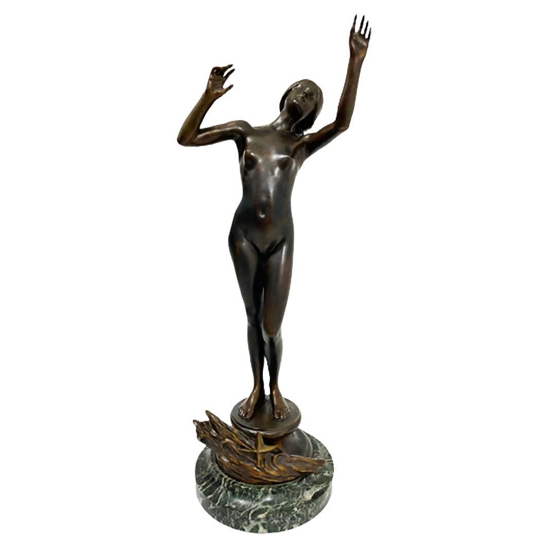 Statue en bronze de Charles Louchet, France, 1854 - 1936