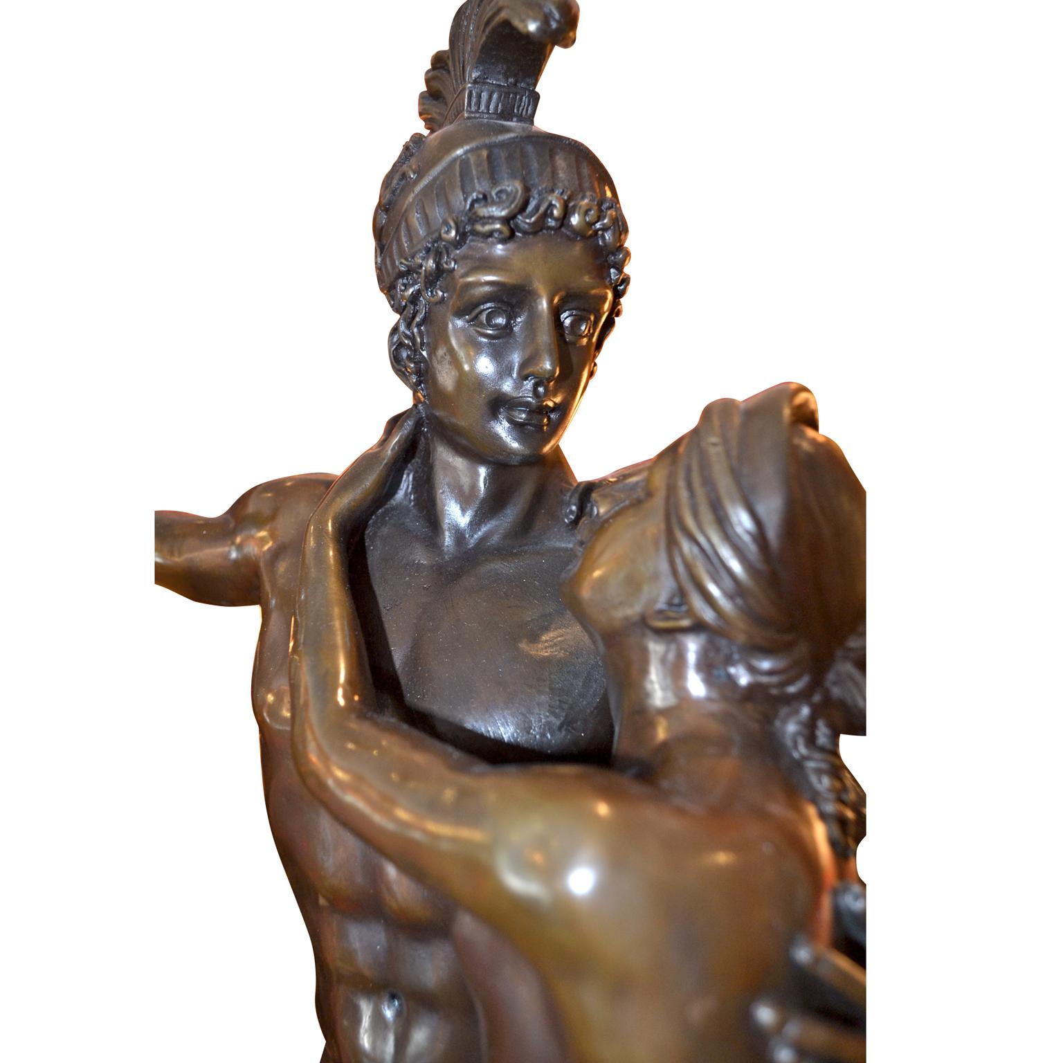 Classical Greek Bronze Statue Depicting Mars and Venus after the Original by Canova