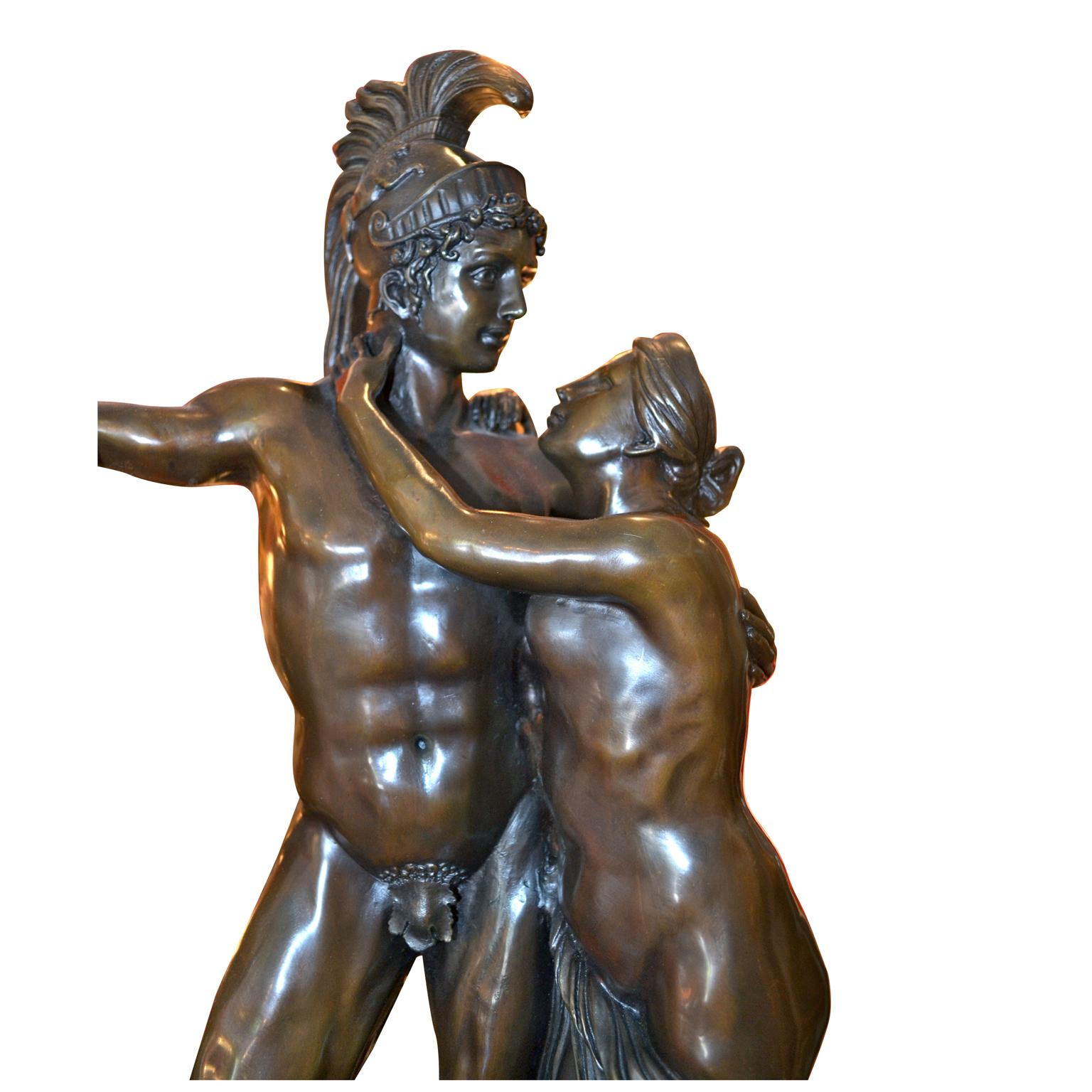 Italian Bronze Statue Depicting Mars and Venus after the Original by Canova