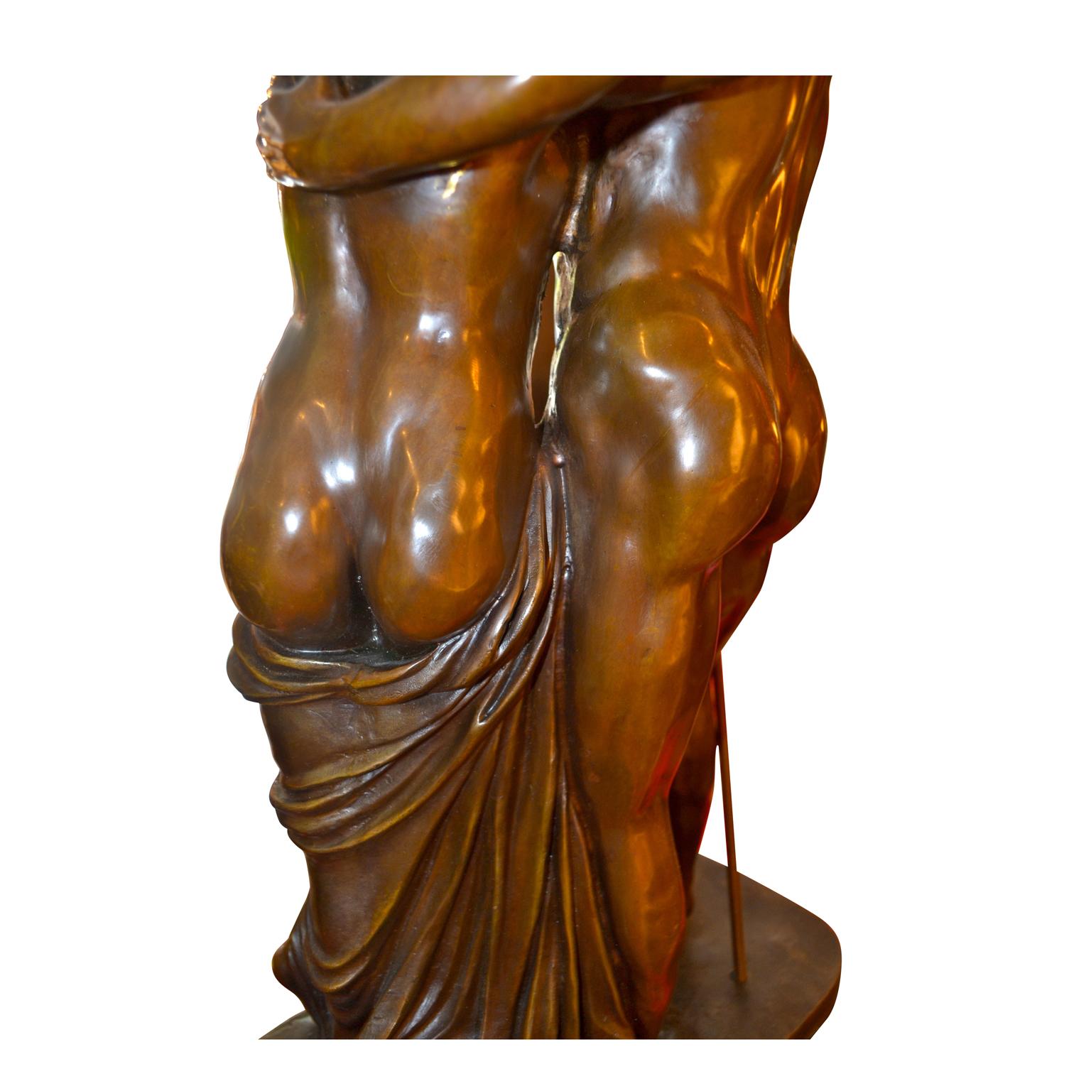 19th Century Bronze Statue Depicting Mars and Venus after the Original by Canova