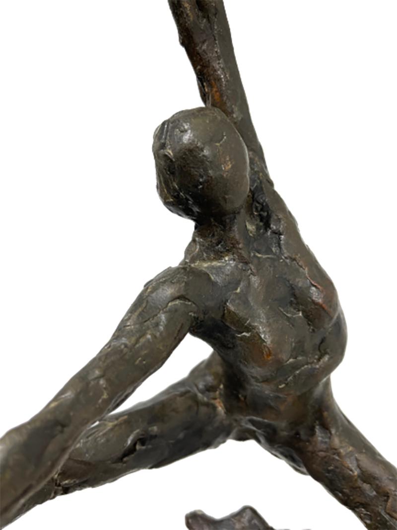 Néerlandais Une statue en bronze d'une ballerine en vente