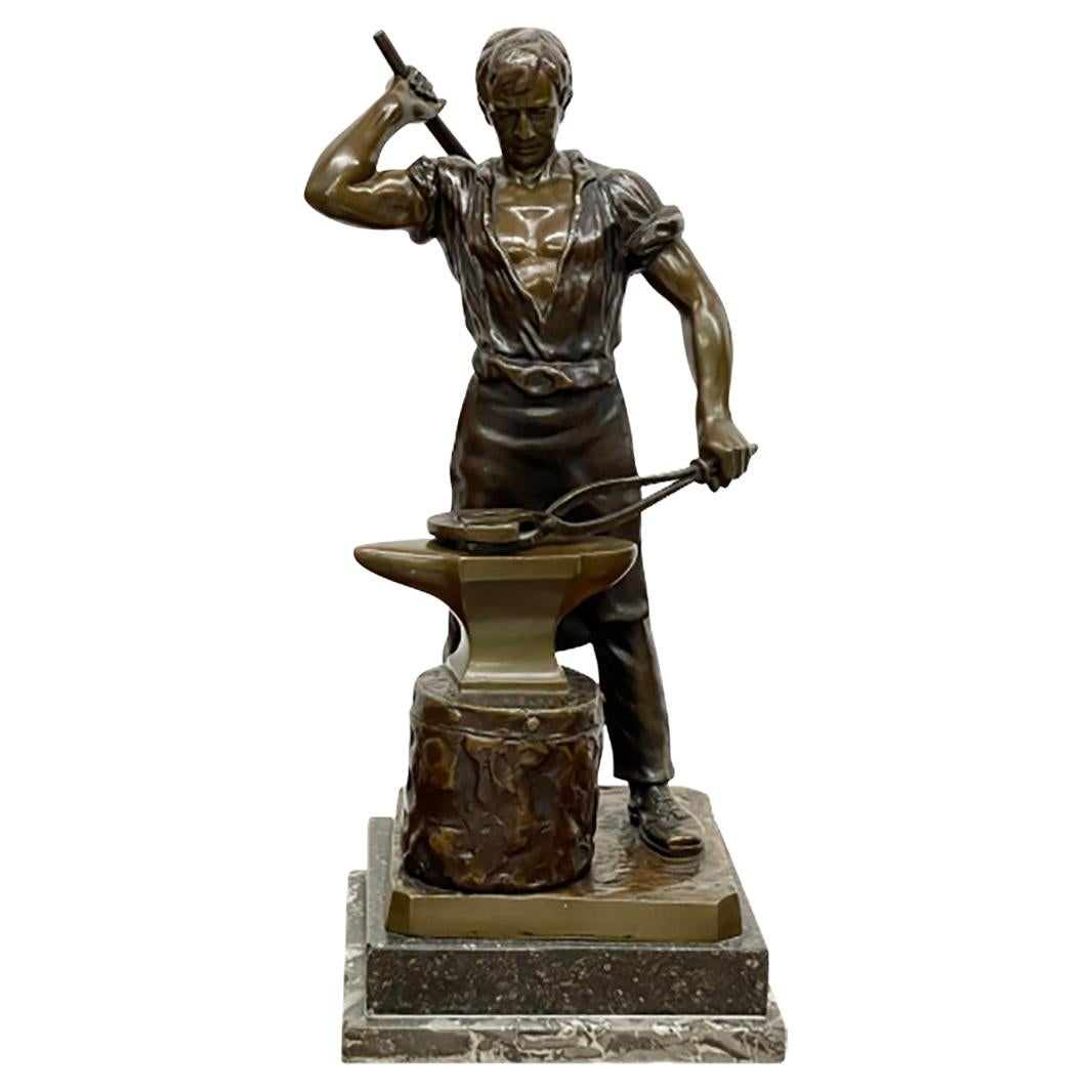 Bronzestatue eines Farriers aus Bronze