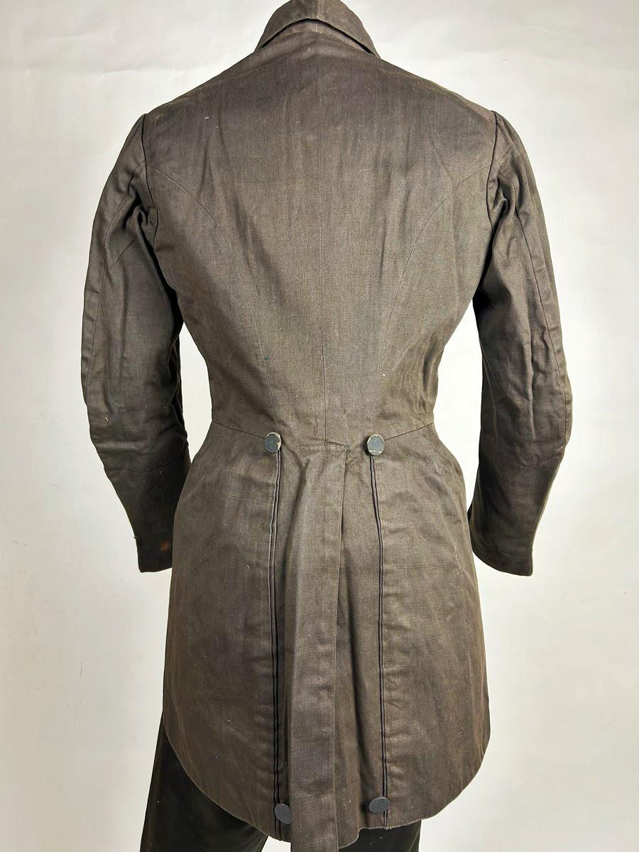 A brown frockcoat for french elegant man - Louis-Philippe period Circa 1830 For Sale 1