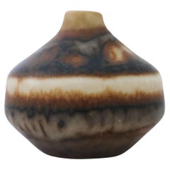 Brown Miniature Vase, Carl-Harry Stålhane, Rörstrand, Midcentury Vintage