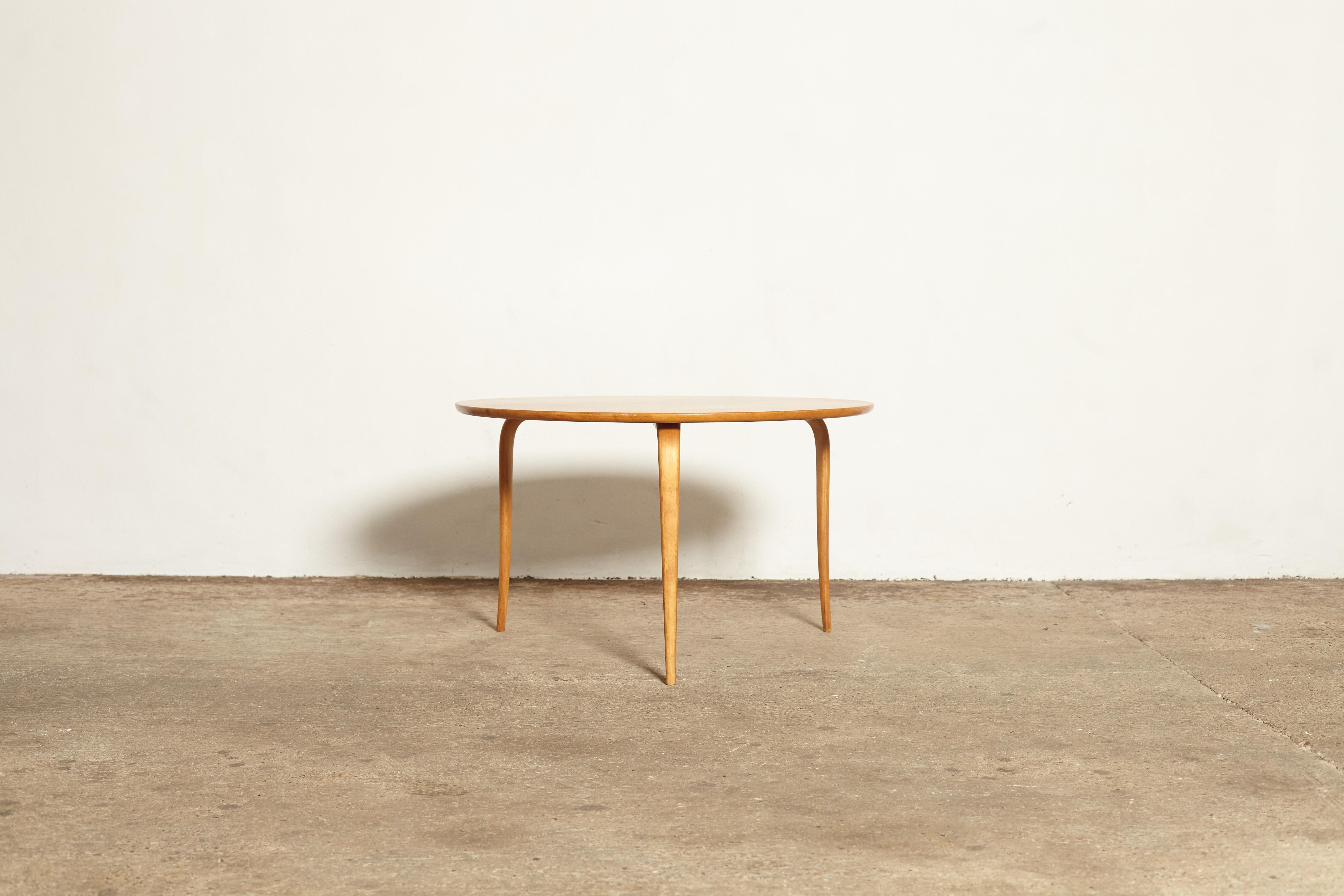 Swedish Bruno Mathsson Annika Coffee Table, Made by Karl Mathsson, Sweden, 1940s-1950s