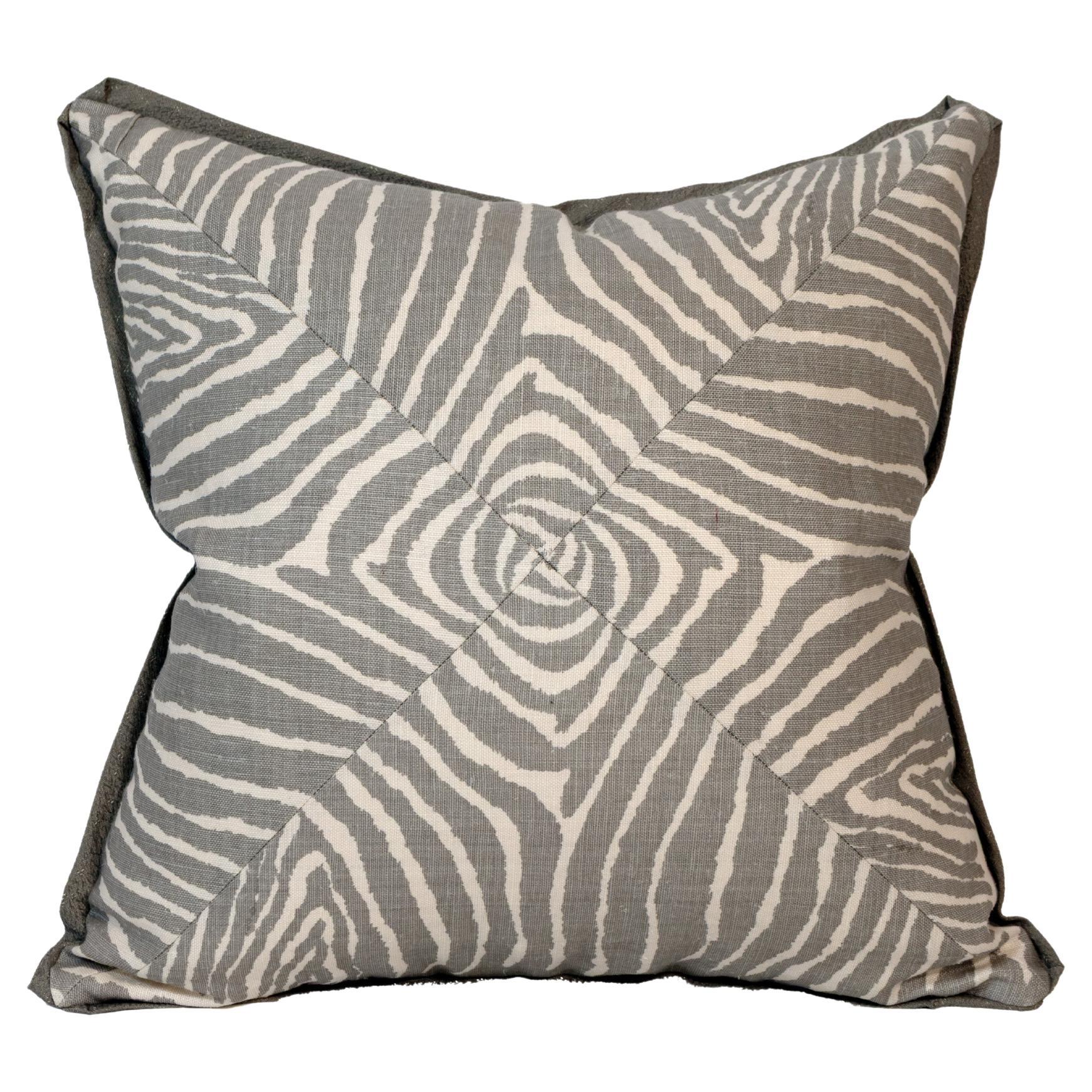 Cojín de lino "Le Zebre" de Brunschwig & Fils