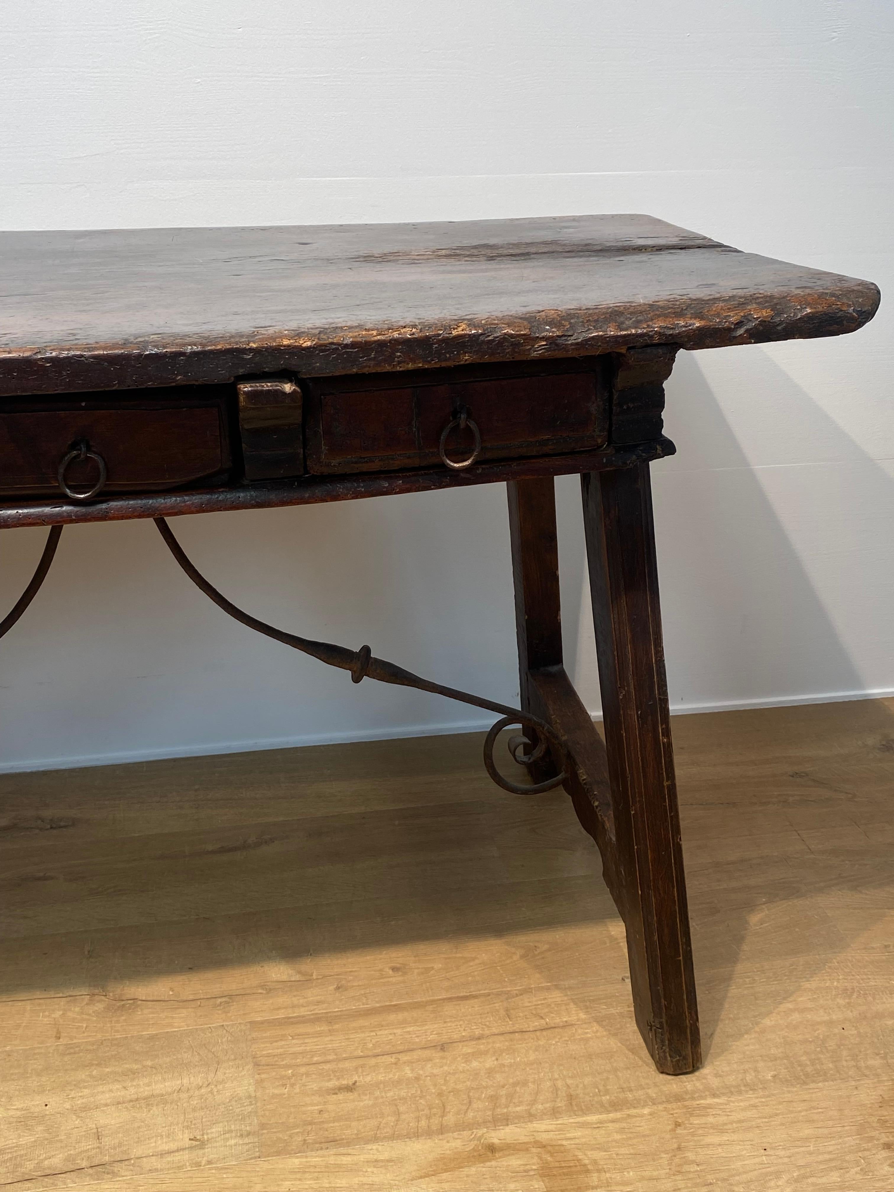A Brutalist, antique Spanish Table For Sale 8