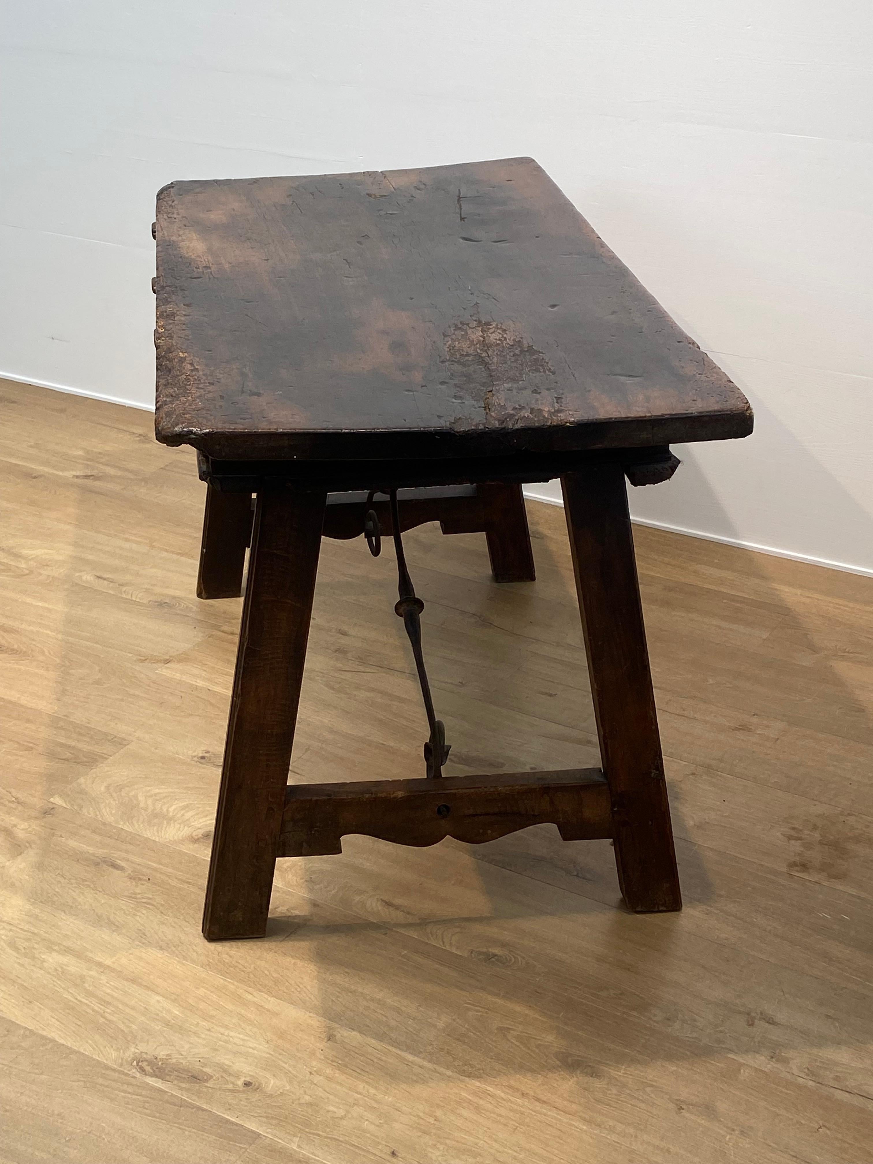 A Brutalist, antique Spanish Table For Sale 10