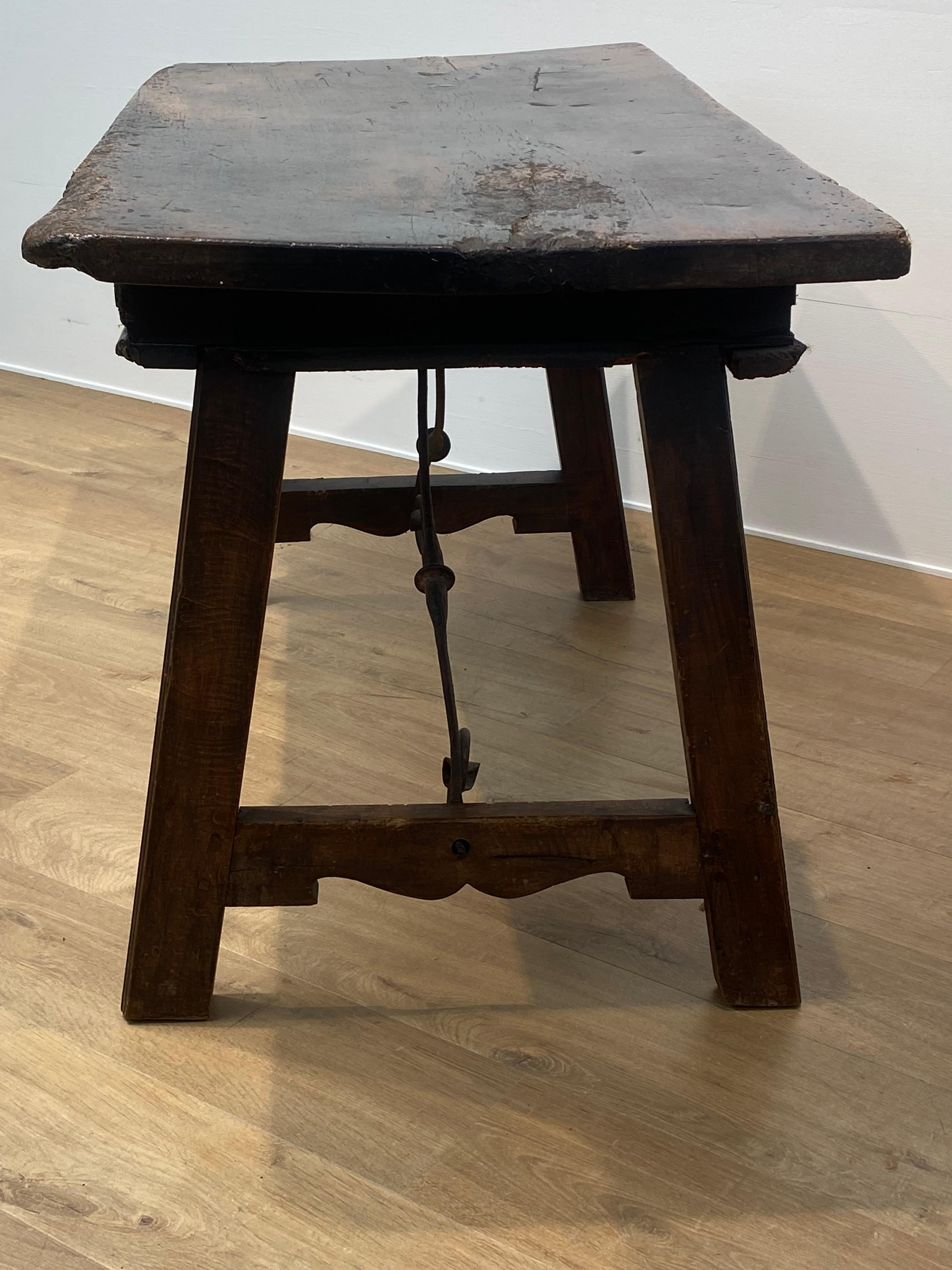 A Brutalist, antique Spanish Table For Sale 11