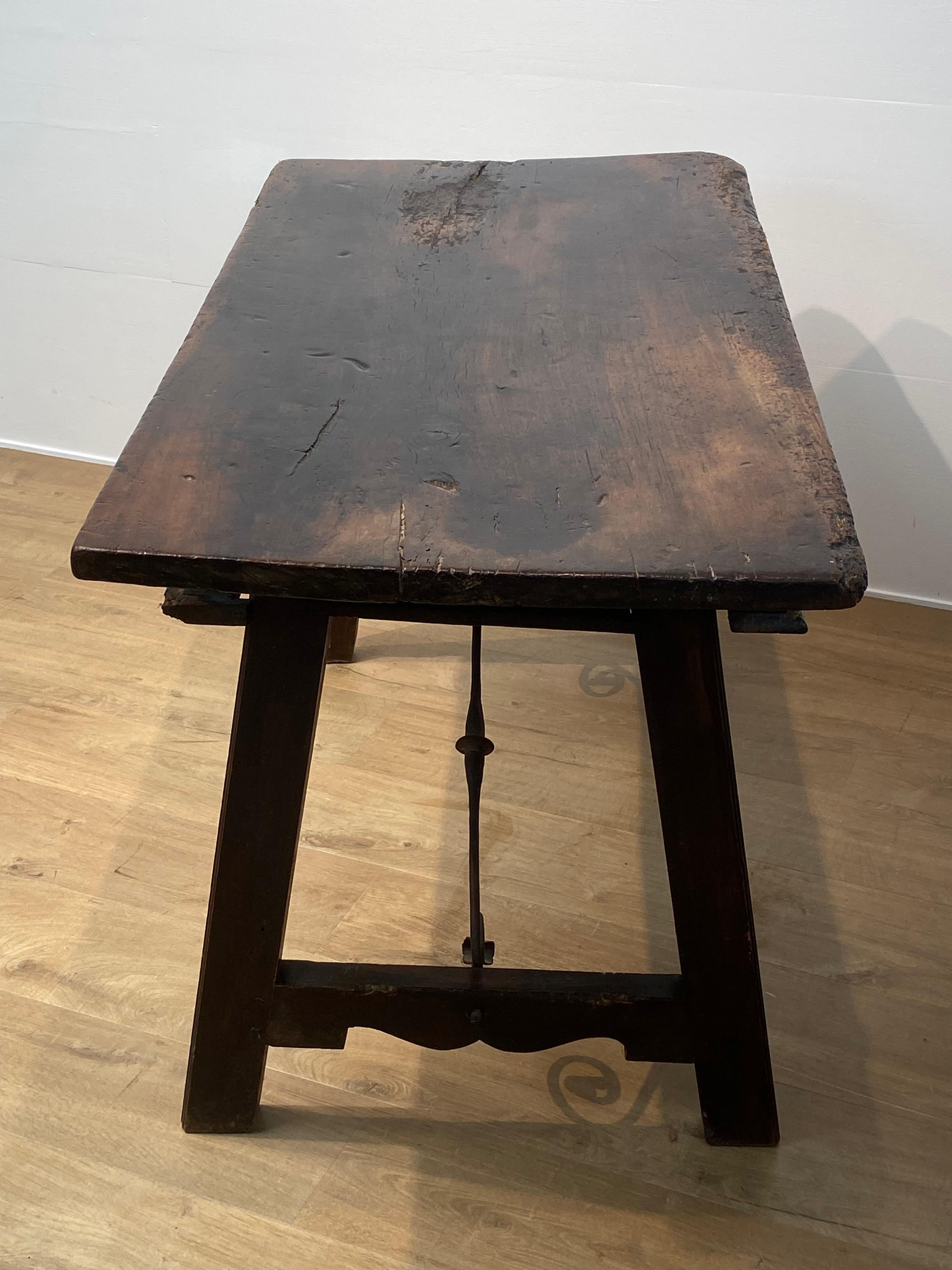 A Brutalist, antique Spanish Table For Sale 12