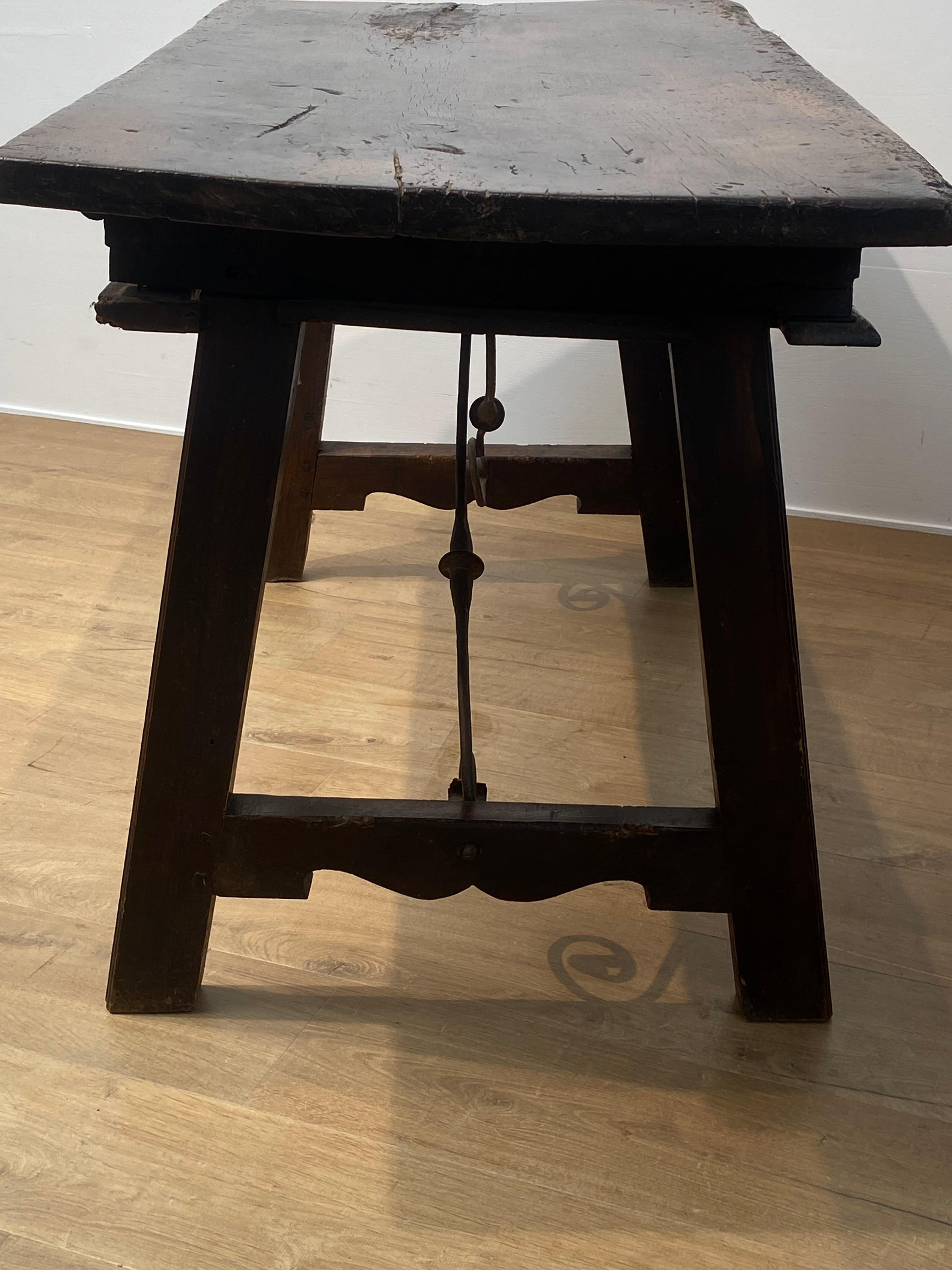 A Brutalist, antique Spanish Table For Sale 13
