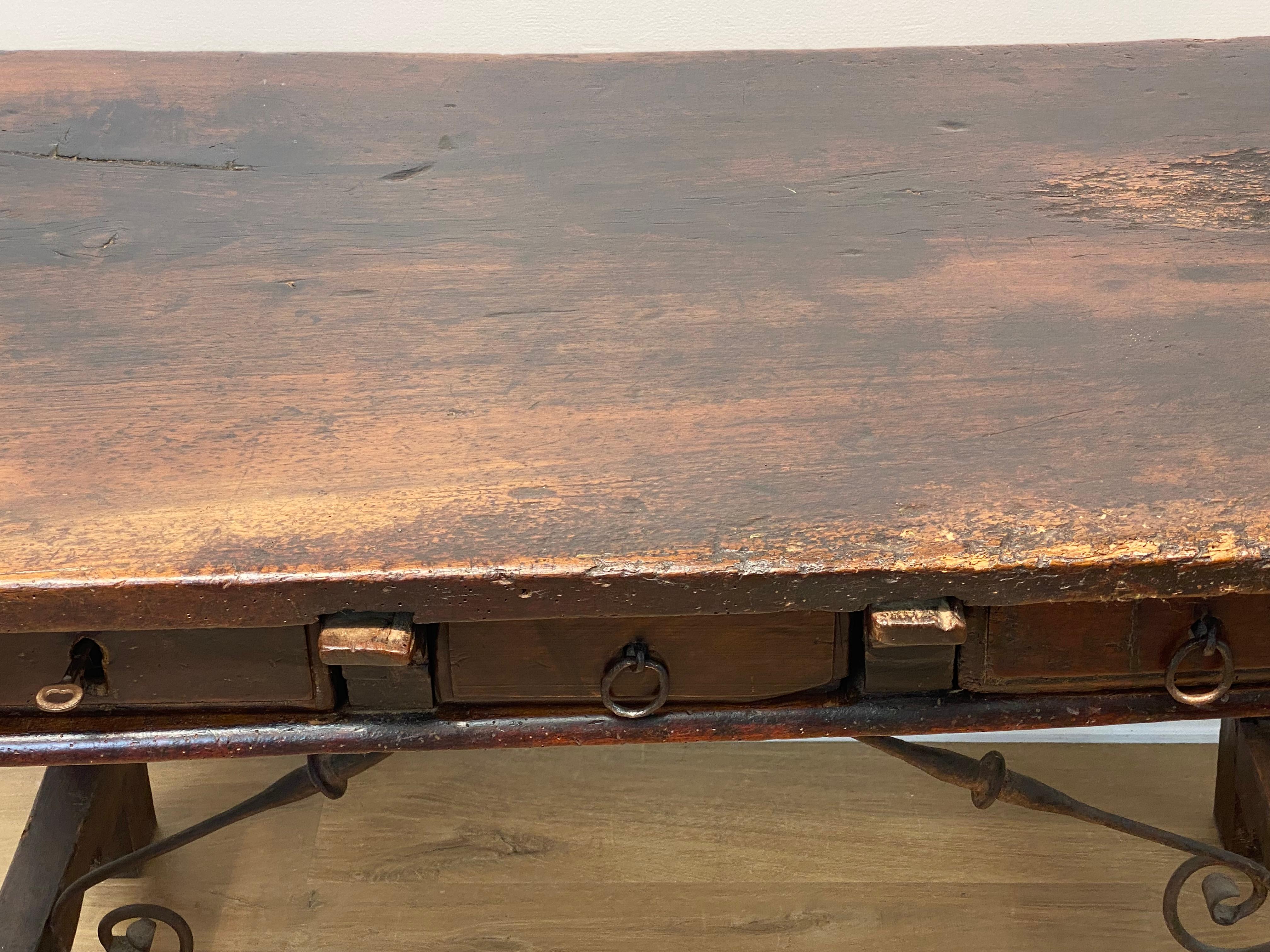A Brutalist, antique Spanish Table For Sale 2