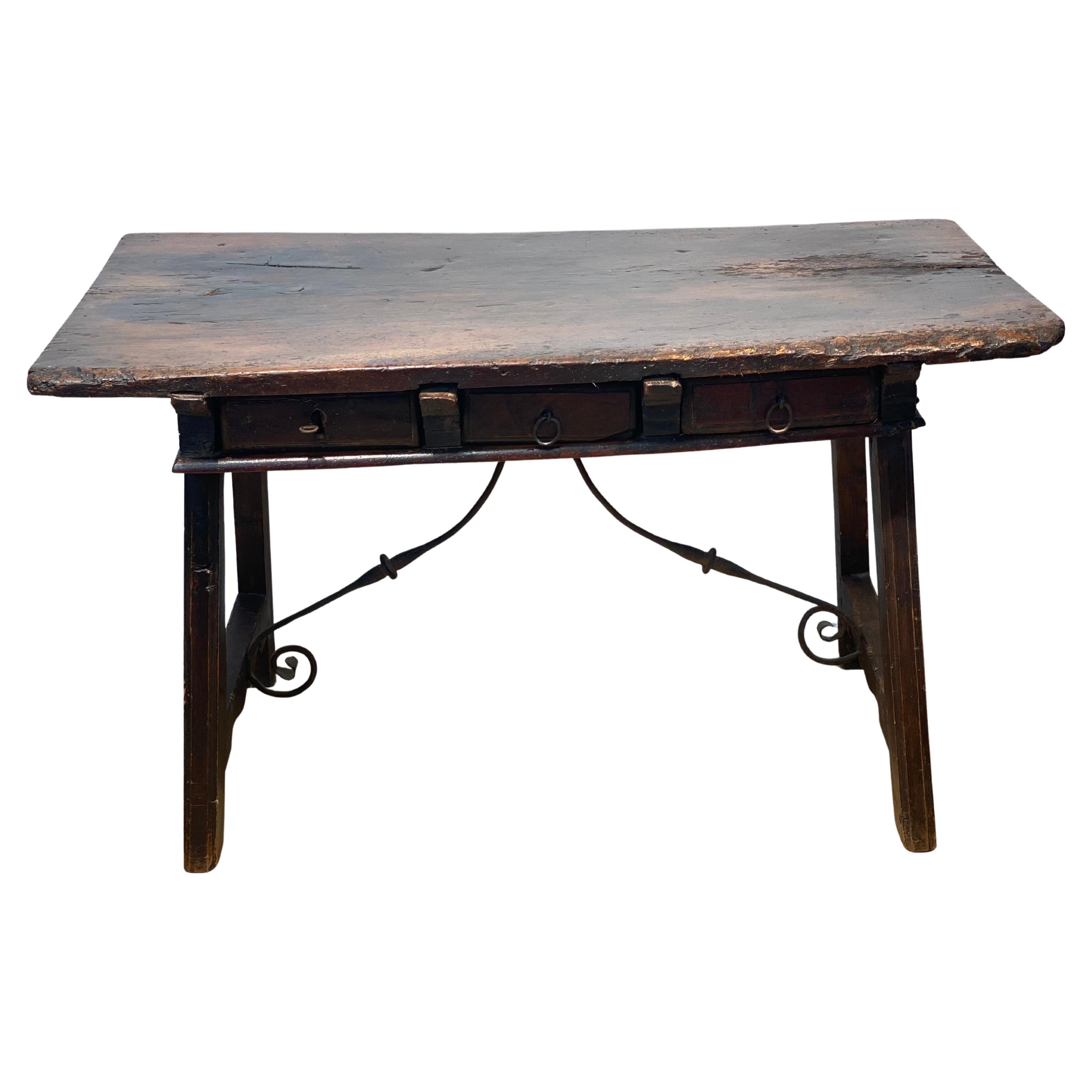 A Brutalist, antique Spanish Table For Sale