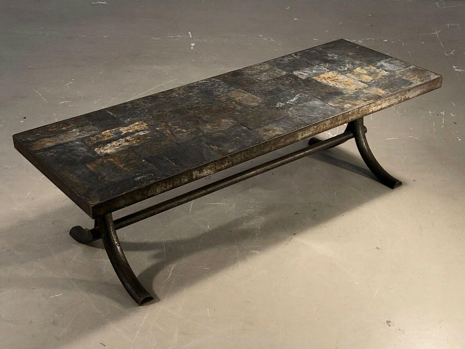 Late 20th Century A BRUTALIST RUSTIC-POST-MODERN SEVENTIES COFFEE TABLE, France 1960-1970 For Sale